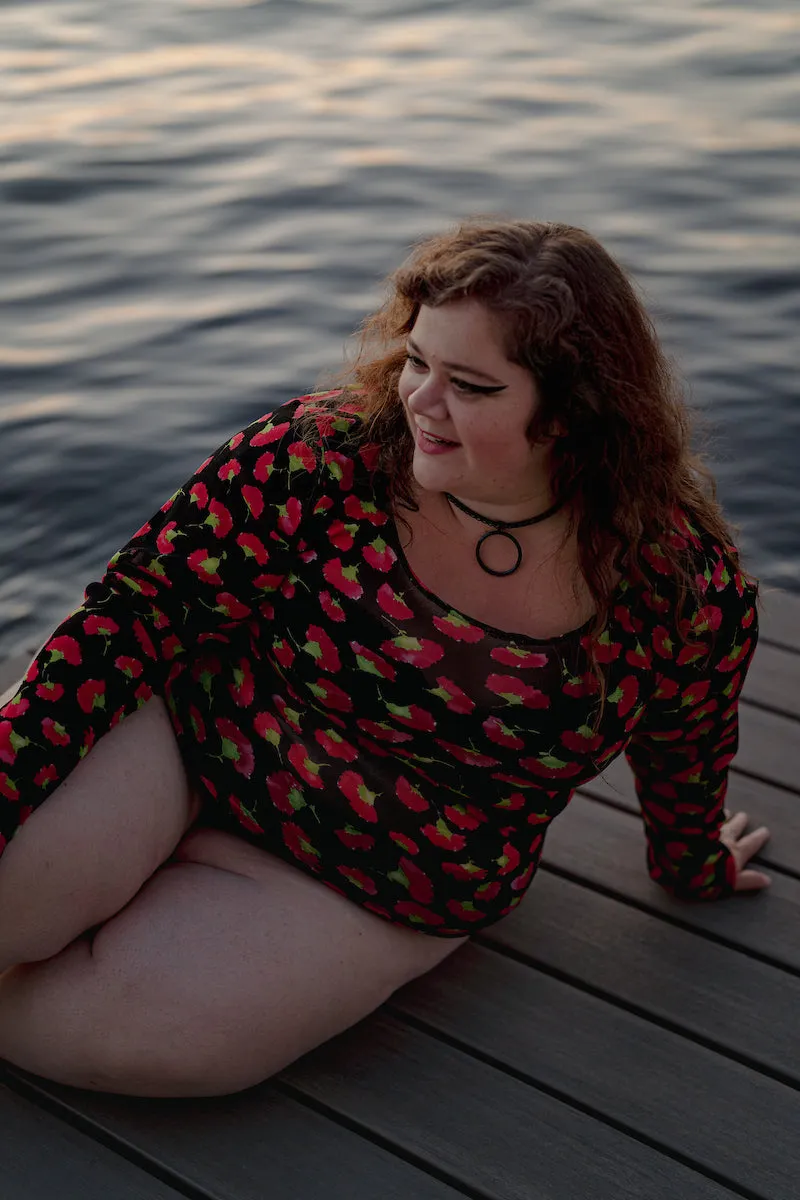 Floral Mesh Top from Ijeoma Oluo sold by Copper Union Apparel product image thumbnail 2