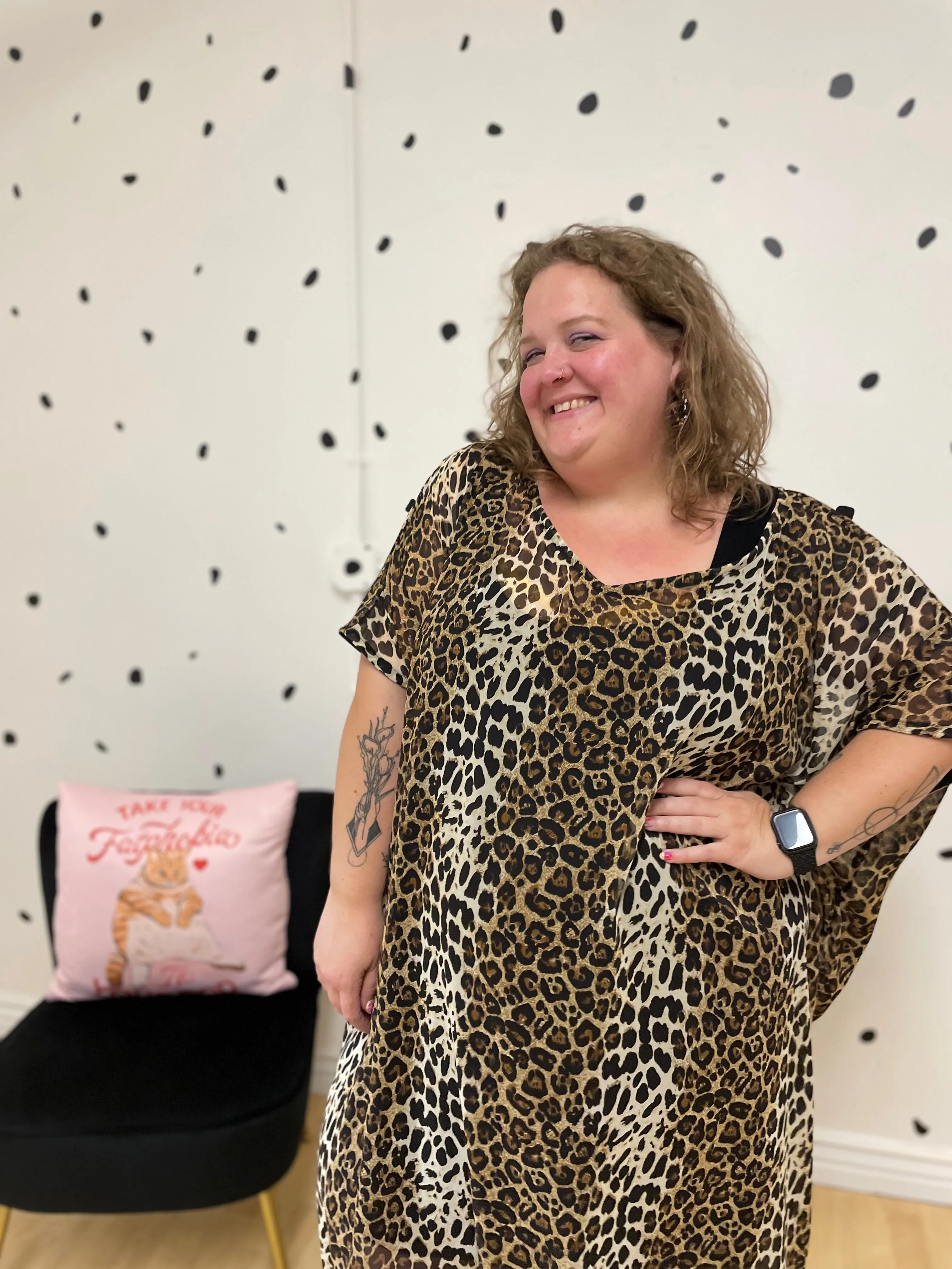 Leopard Print Kaftan sold by Copper Union Apparel product image thumbnail 2