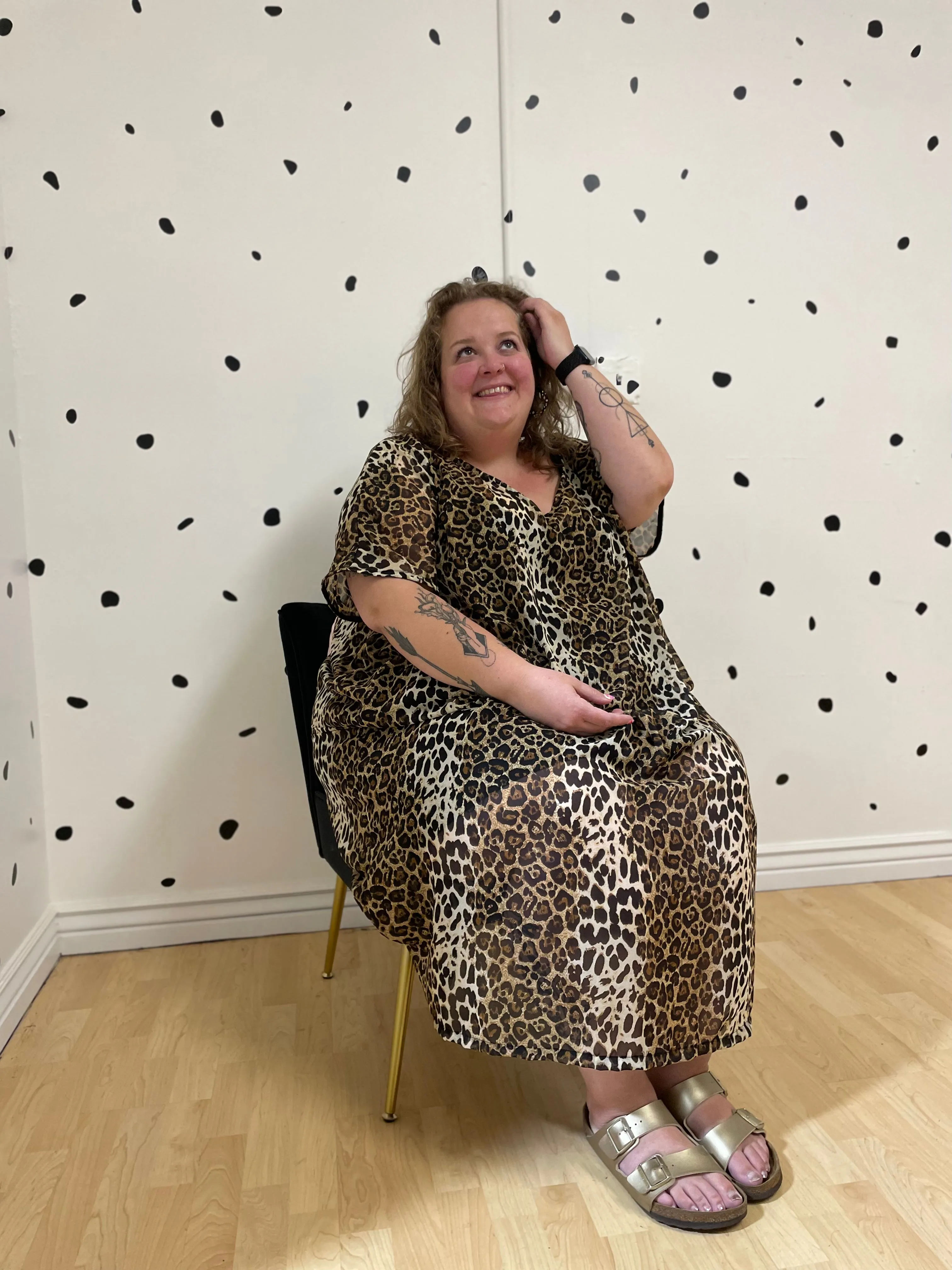 Leopard Print Kaftan sold by Copper Union Apparel product image thumbnail 5