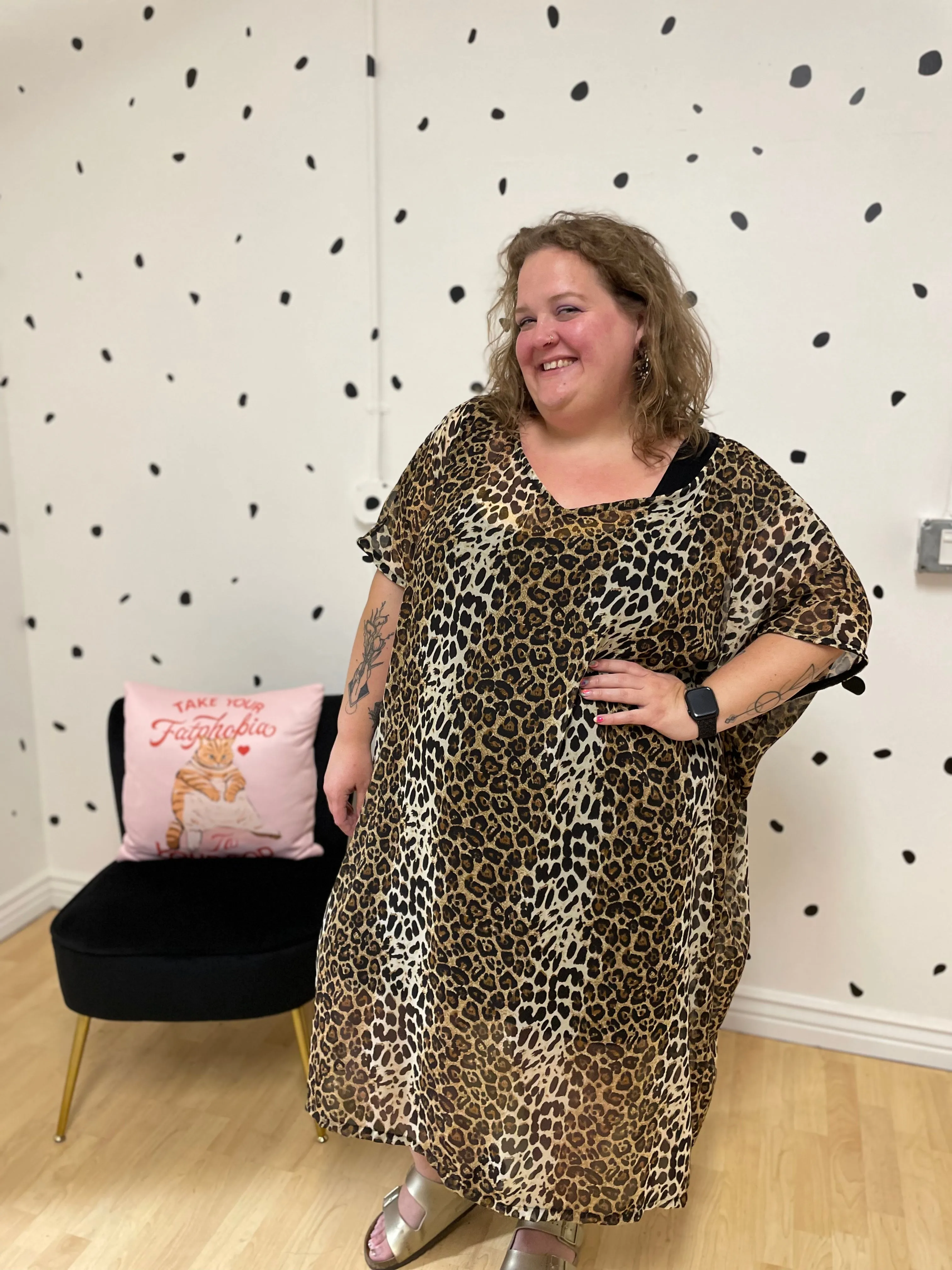 Leopard Print Kaftan sold by Copper Union Apparel product image thumbnail 4