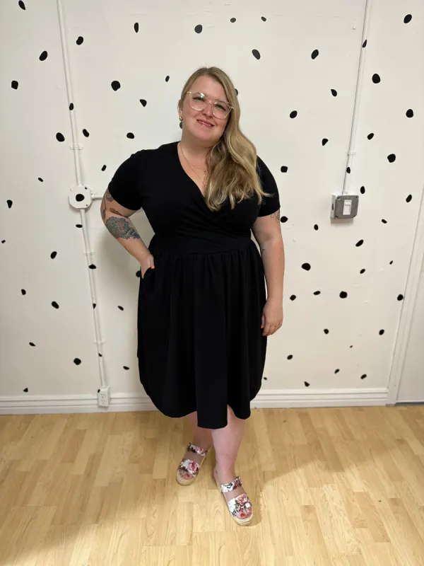 Ruby Dress in Black by Alyson Clair made by Copper Union Apparel