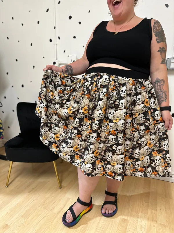 Halloween Falling for Fall Skirt sold by Copper Union Apparel