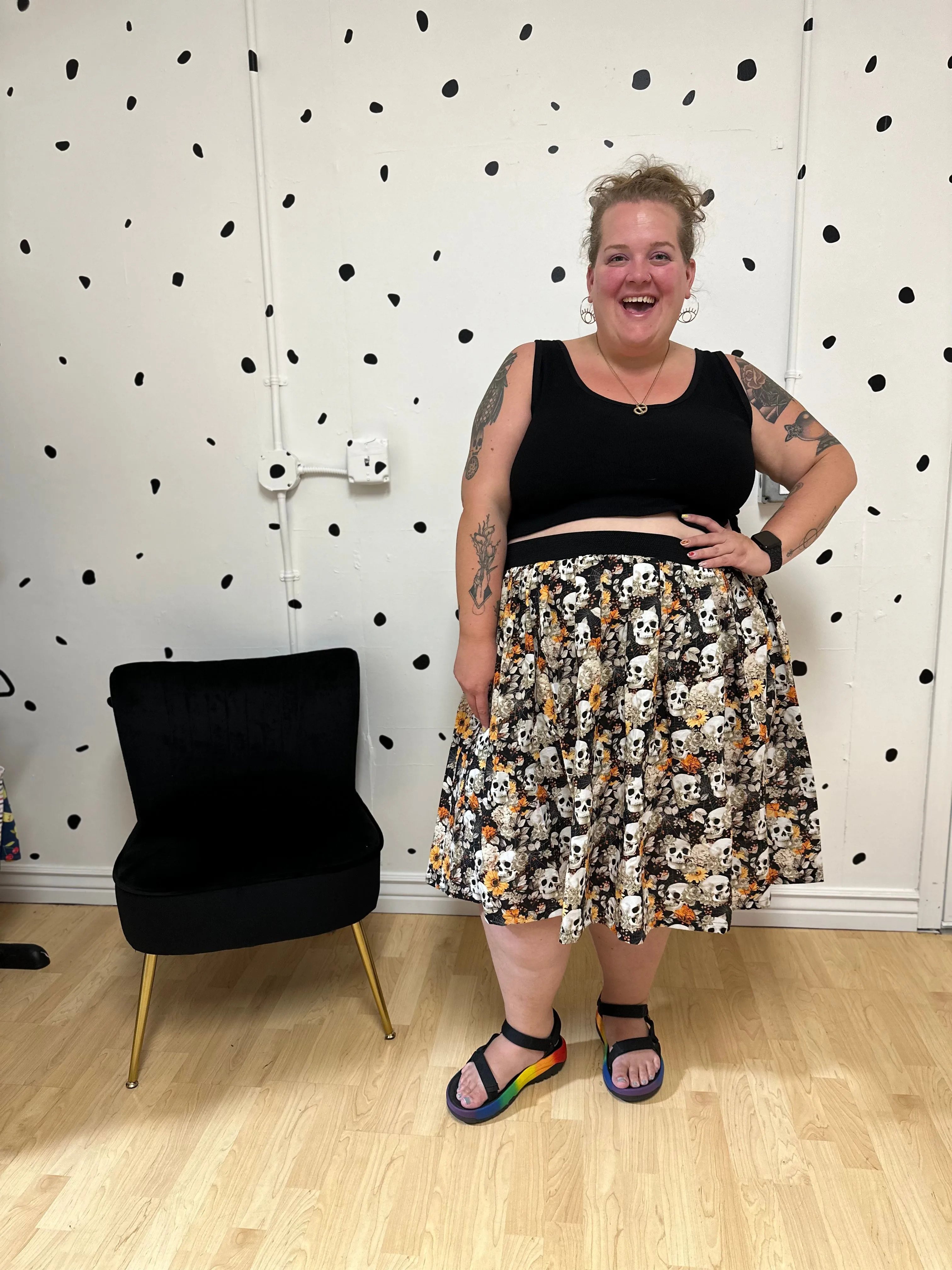 Halloween Falling for Fall Skirt sold by Copper Union Apparel product image thumbnail 3