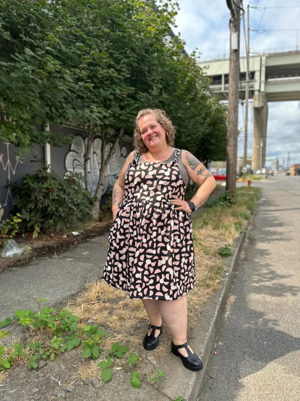 Block Party Overall Dress sold by Copper Union Apparel