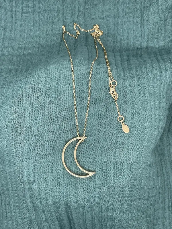 Gold Moon Necklace sold by Copper Union Apparel