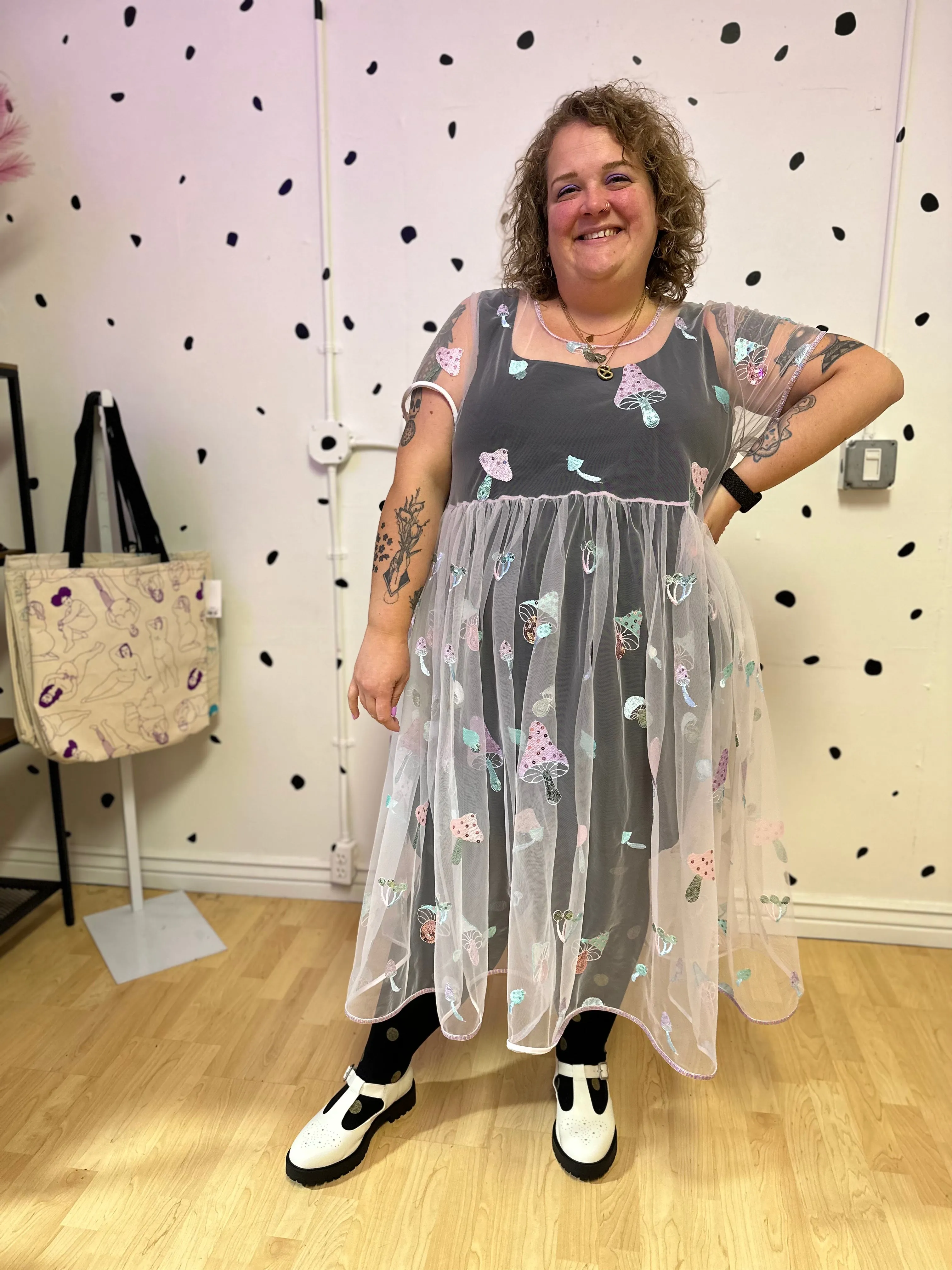 Sequin Mushroom Dress sold by Copper Union Apparel product image thumbnail 3