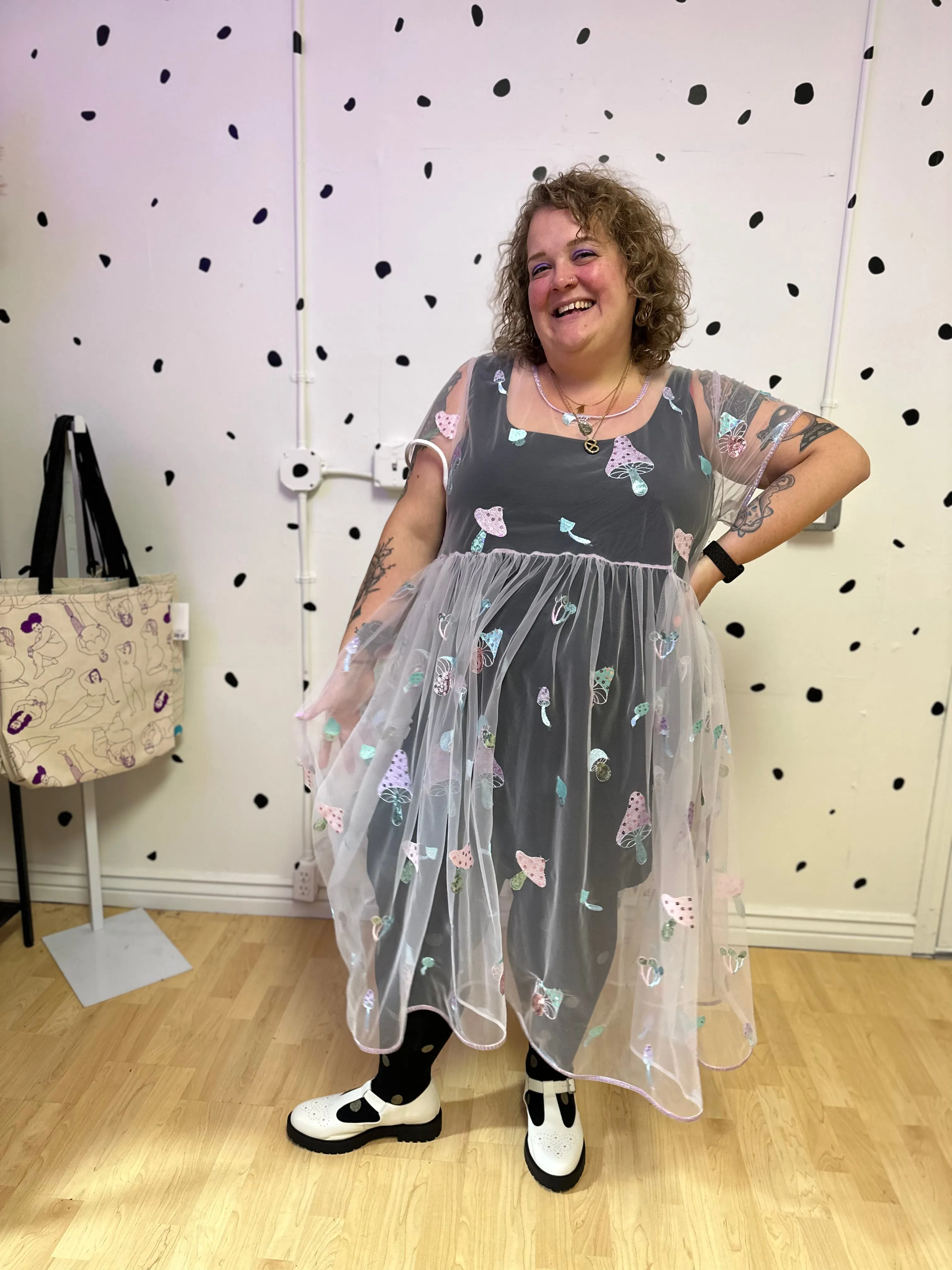 Sequin Mushroom Dress sold by Copper Union Apparel product image thumbnail 4