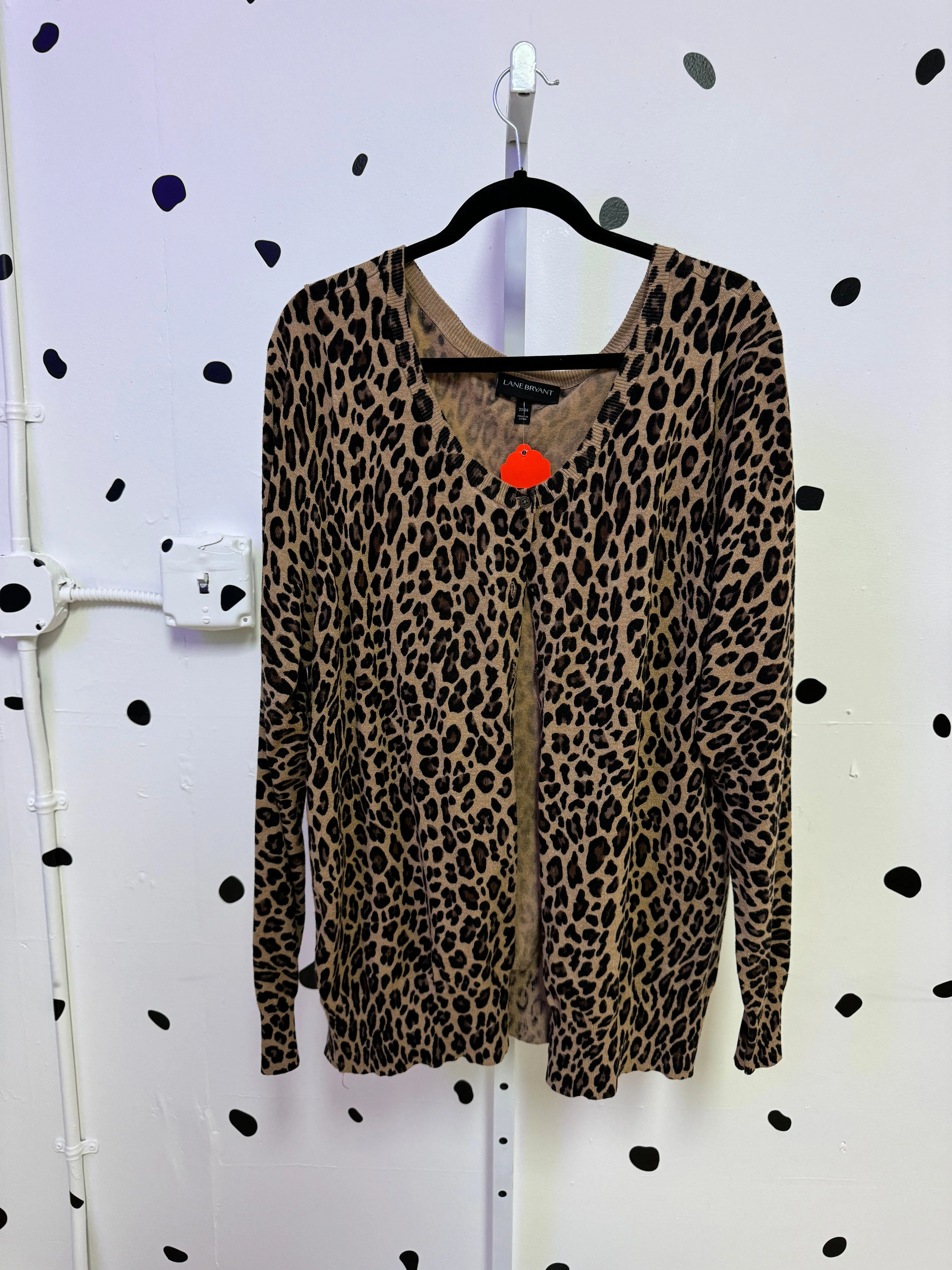 Lany Bryant- size 22/24- Leopard Cardigan sold by Copper Union Apparel