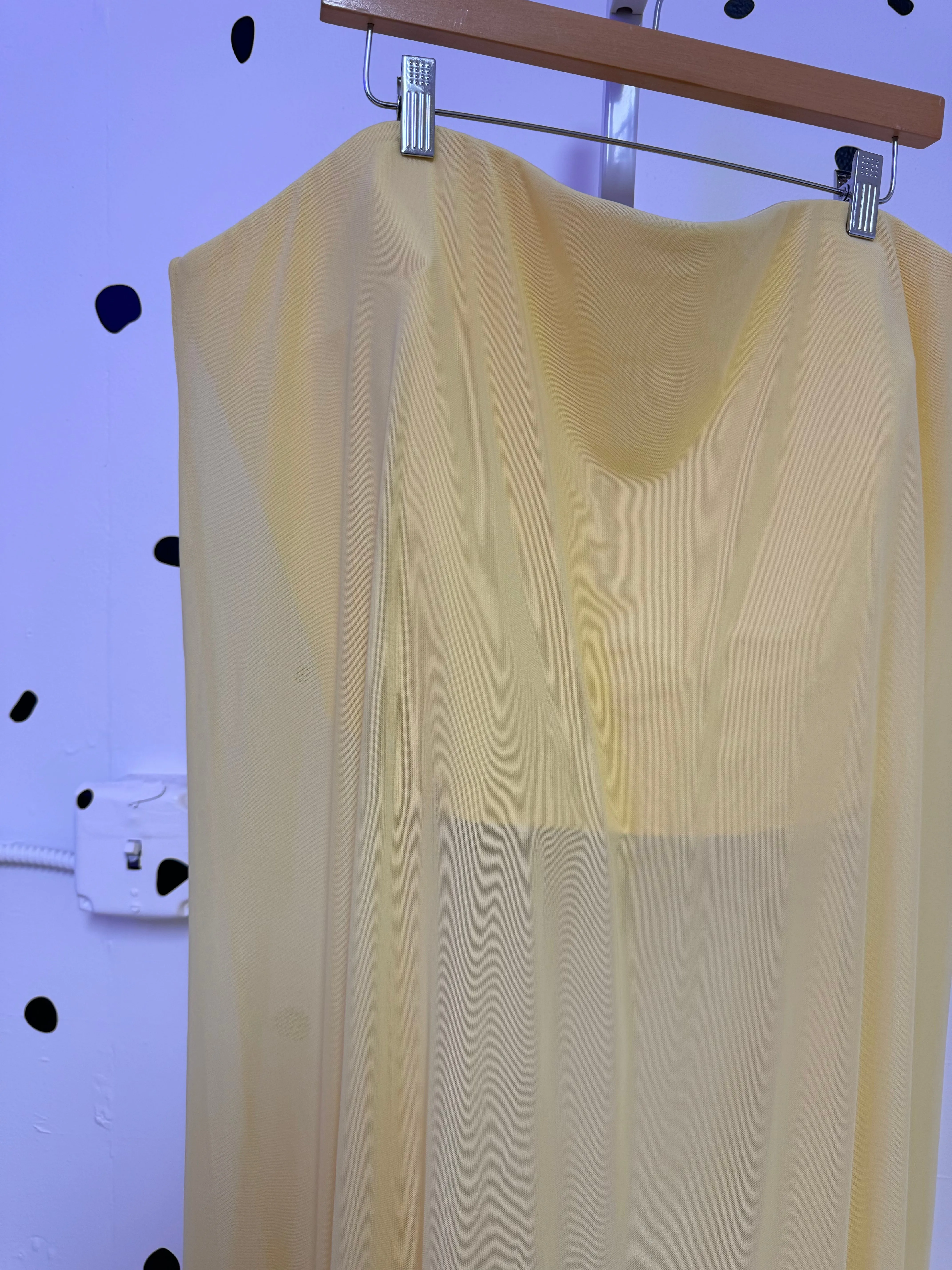 Anthropology- size 3X- Yellow Mesh Tube Top sold by Copper Union Apparel product image thumbnail 2