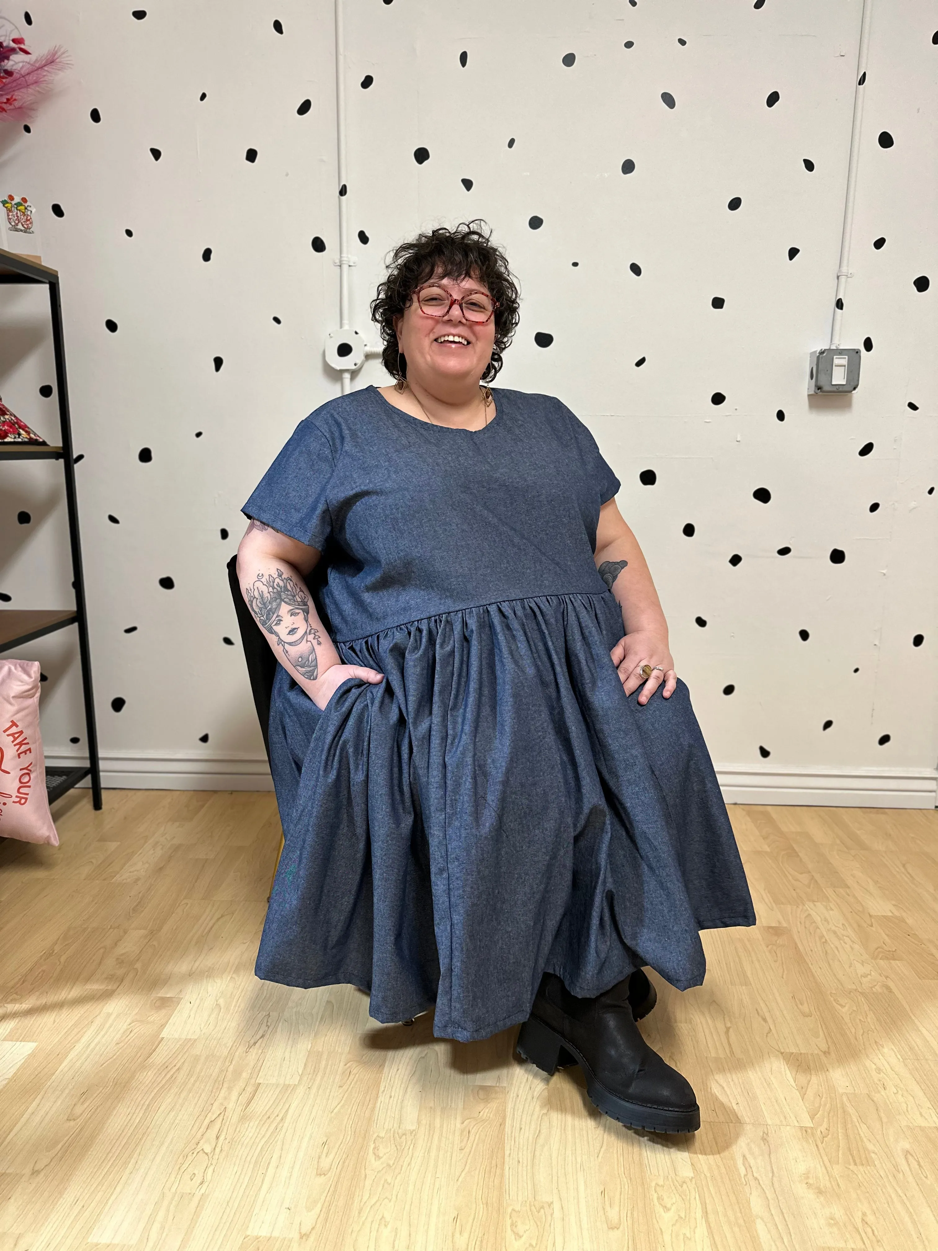 Chambray Ty Dress sold by Copper Union Apparel product image thumbnail 2