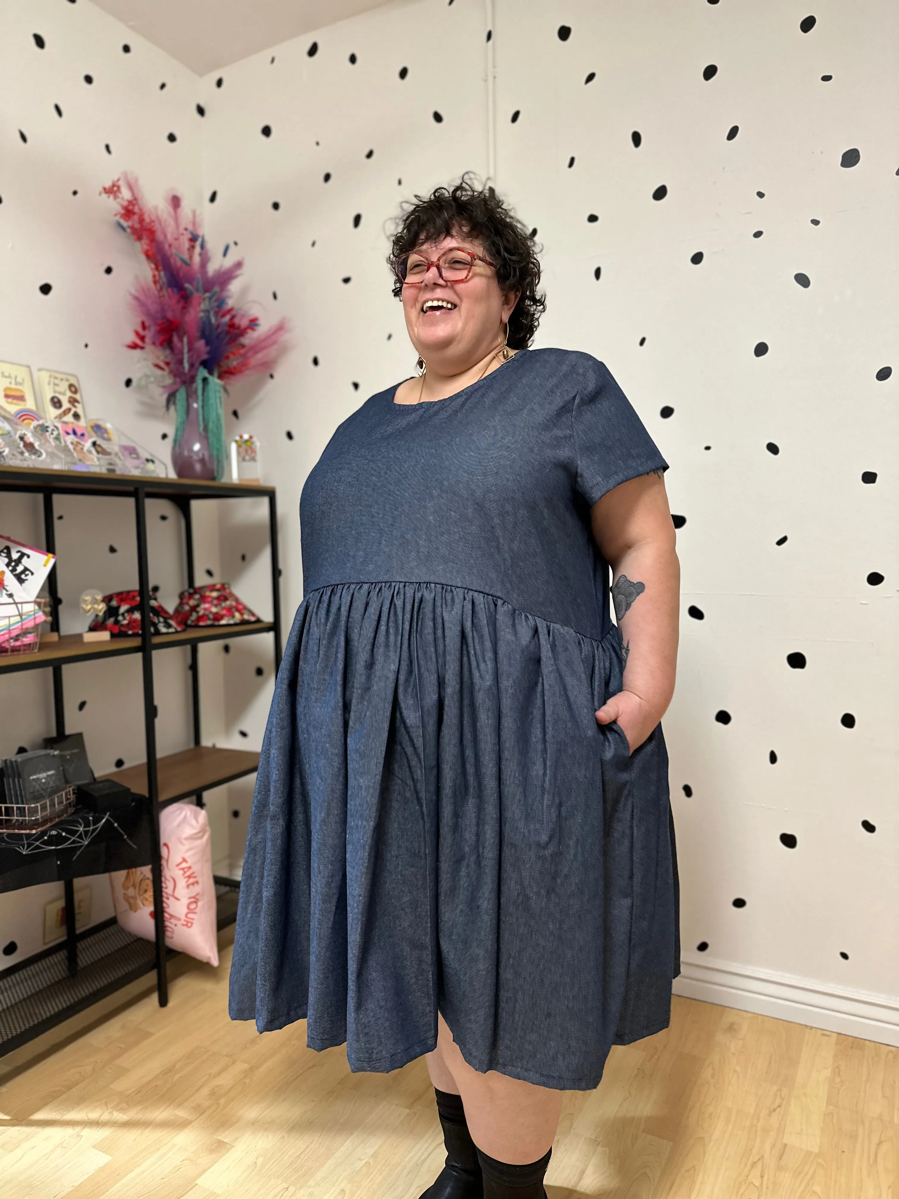 Chambray Ty Dress sold by Copper Union Apparel product image thumbnail 4