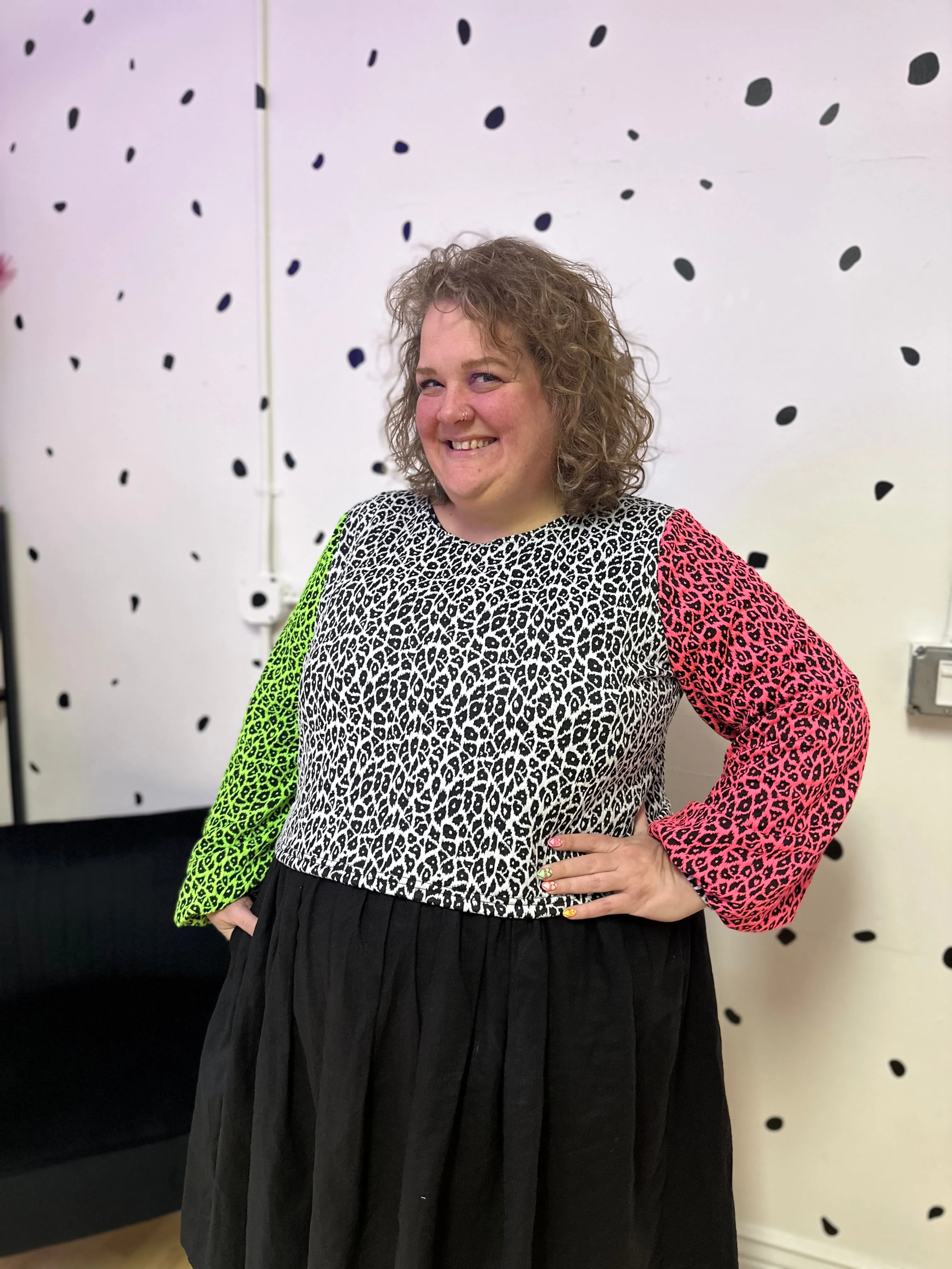 Neon Leopard Hazel Sweater sold by Copper Union Apparel product image thumbnail 2