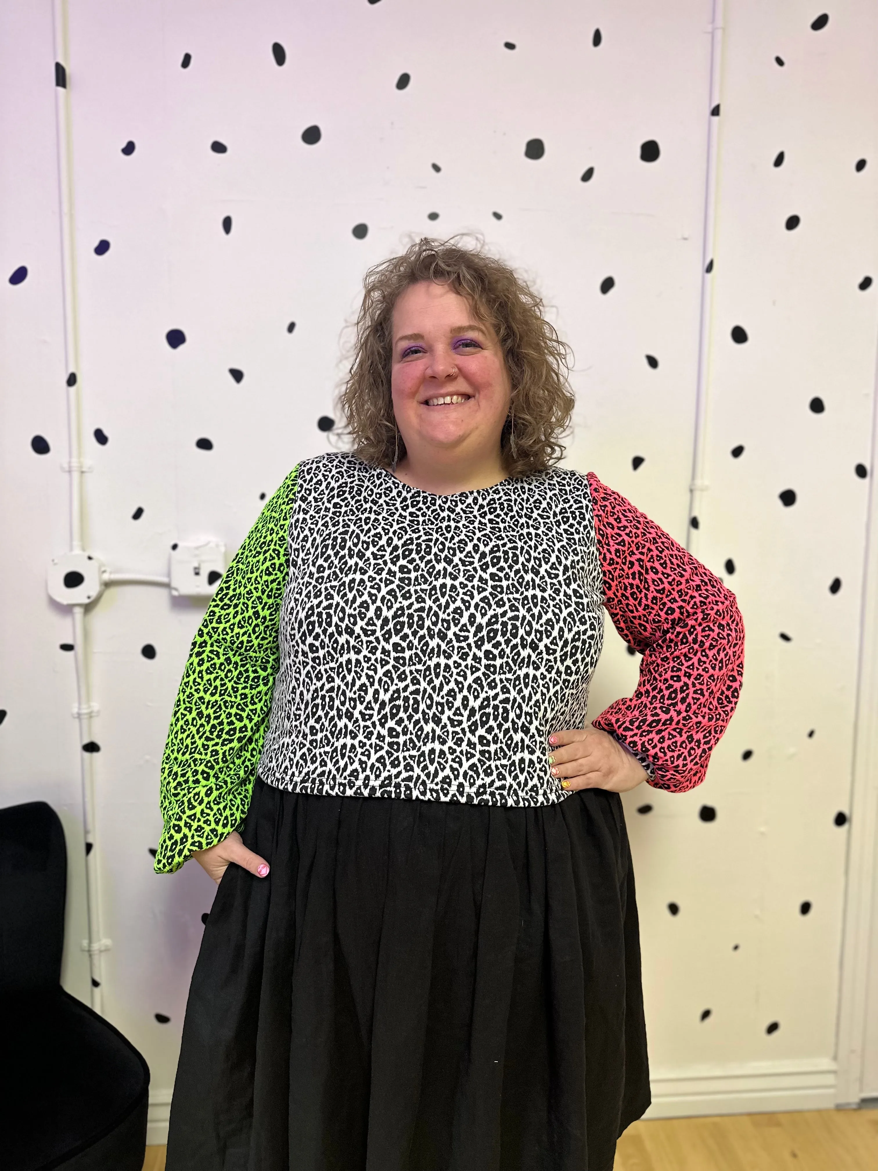 Neon Leopard Hazel Sweater sold by Copper Union Apparel