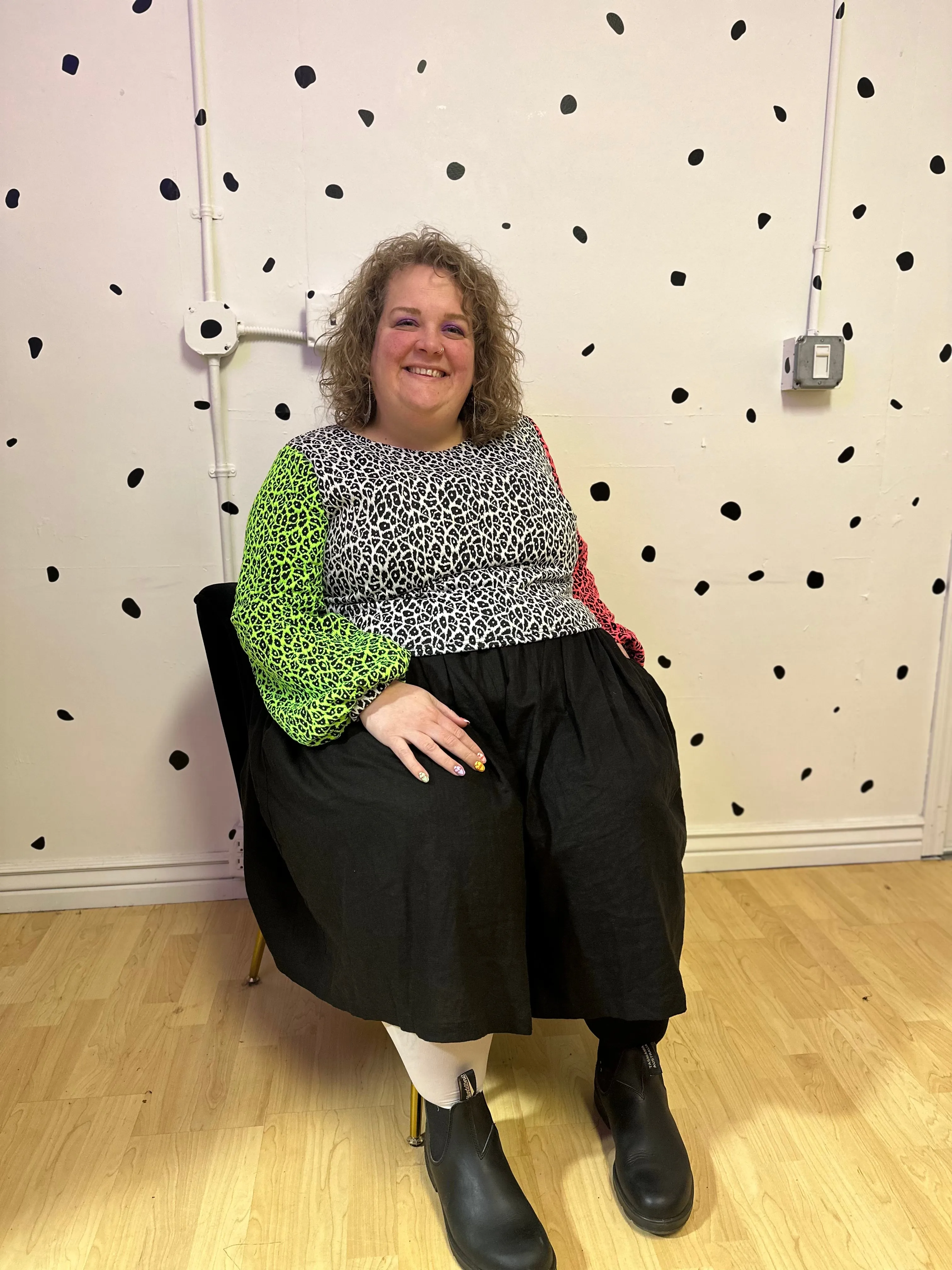 Neon Leopard Hazel Sweater sold by Copper Union Apparel product image thumbnail 5