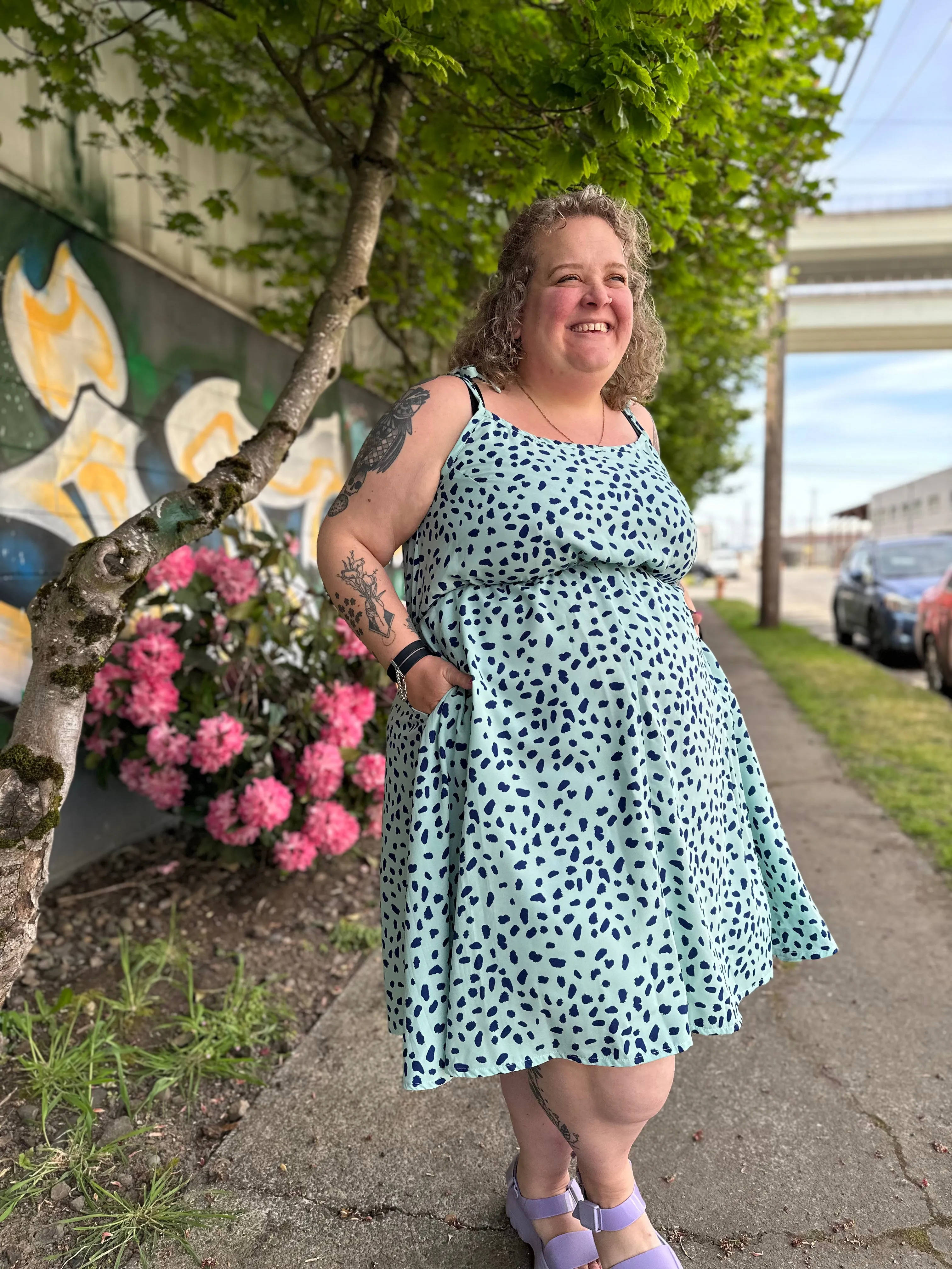 Spottie Dottie Sundress sold by Copper Union Apparel product image thumbnail 3
