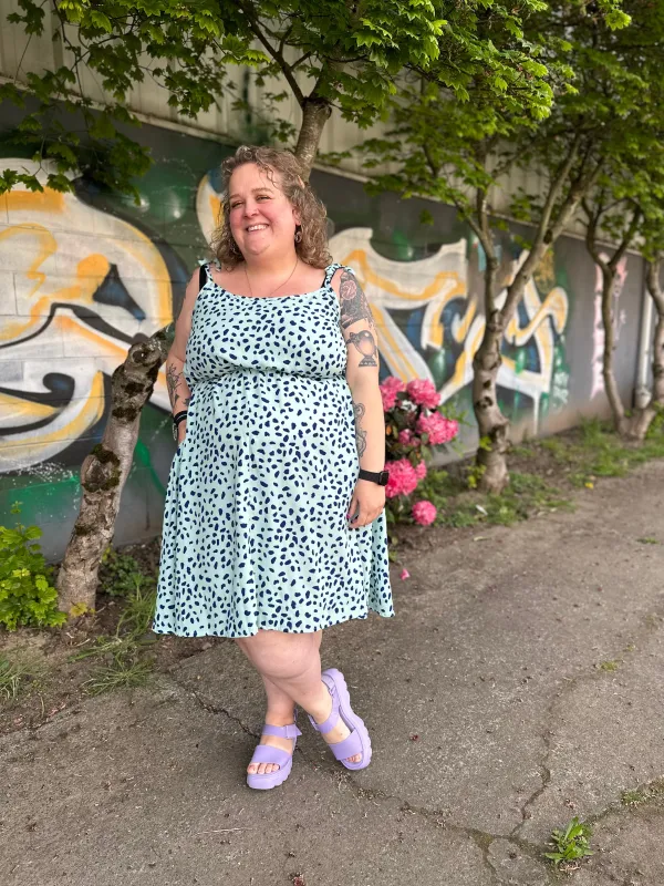 Spottie Dottie Sundress sold by Copper Union Apparel