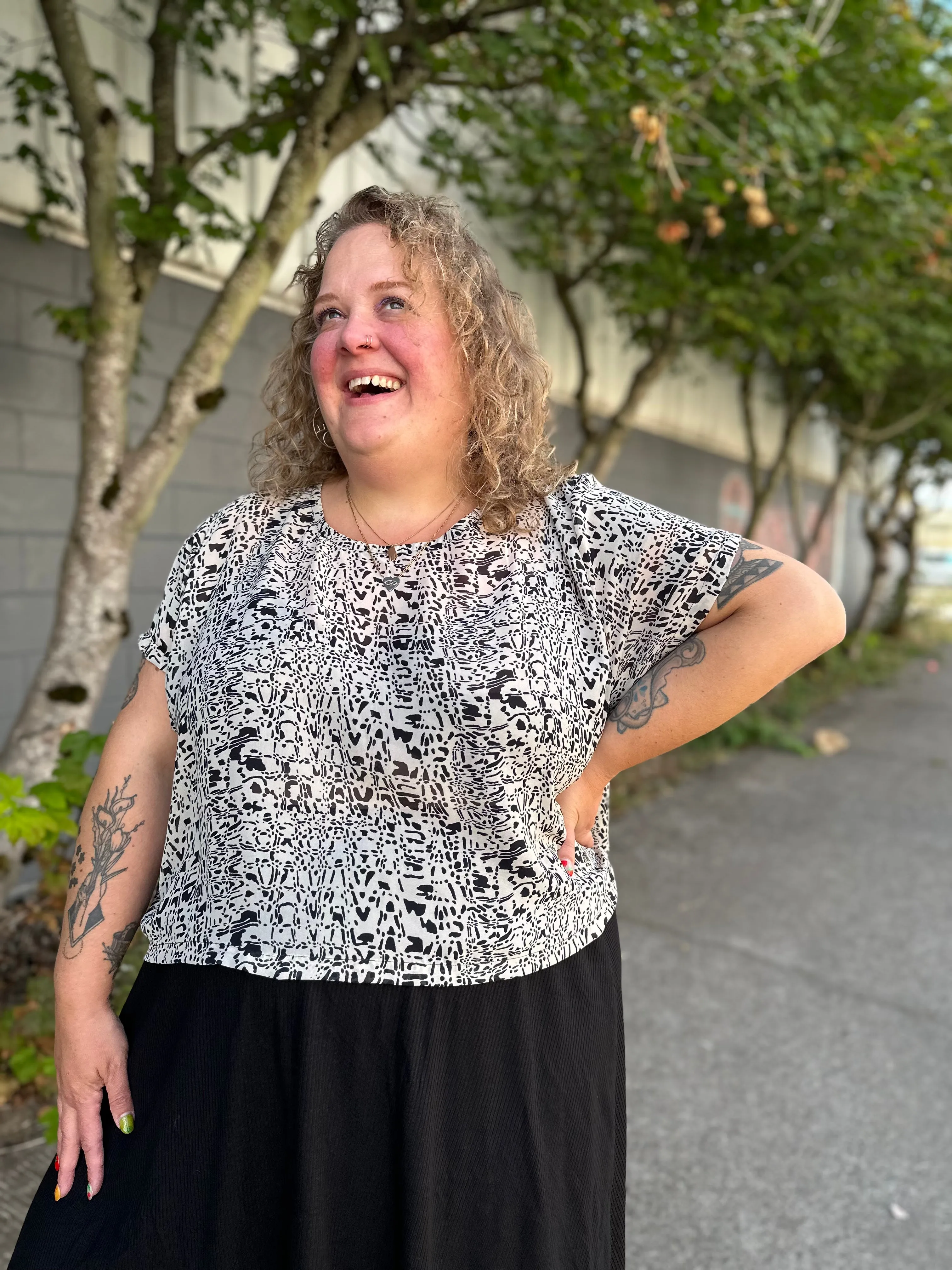 Block Party Chiffon Crop sold by Copper Union Apparel product image thumbnail 3