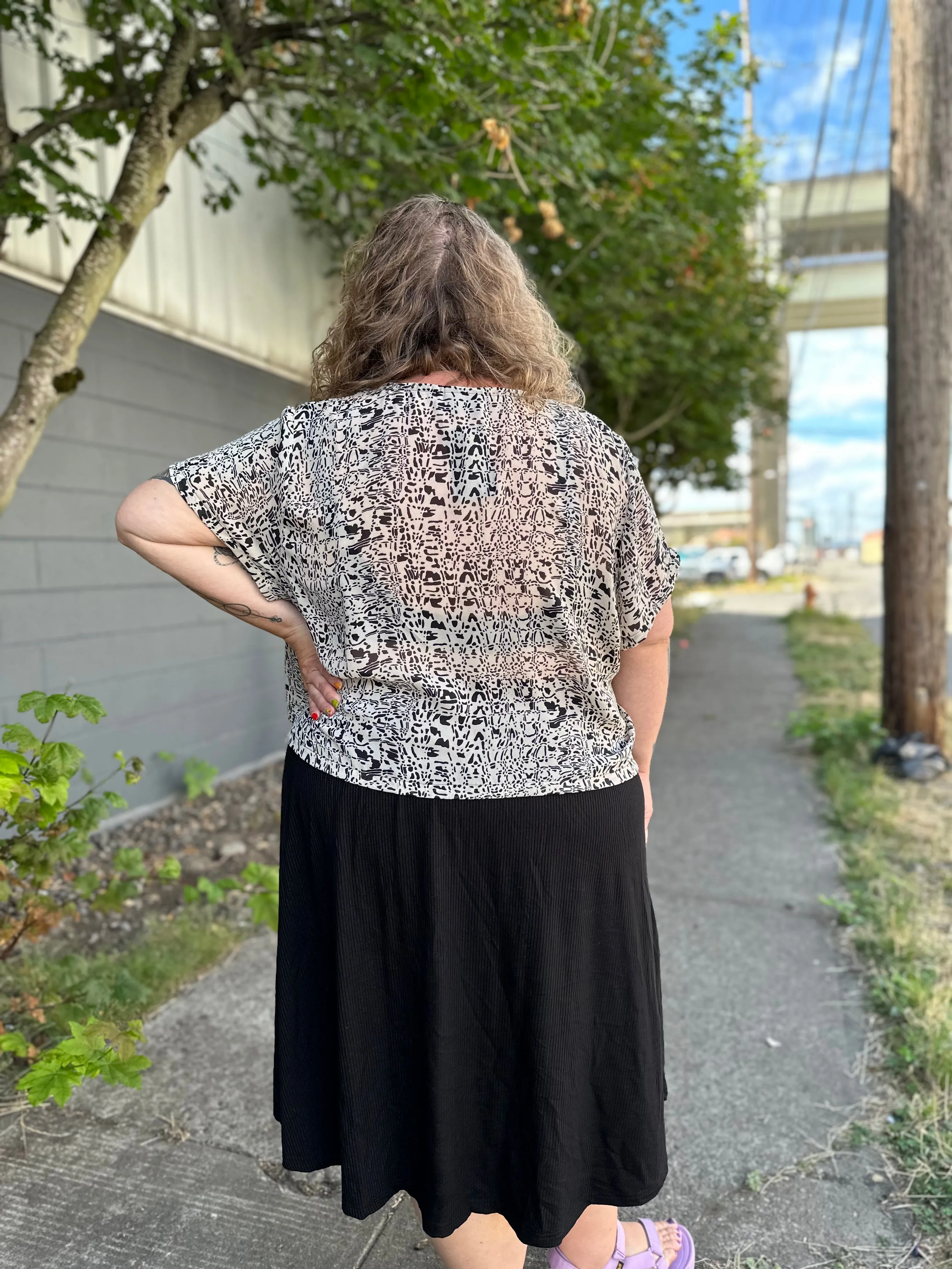 Block Party Chiffon Crop sold by Copper Union Apparel product image thumbnail 5