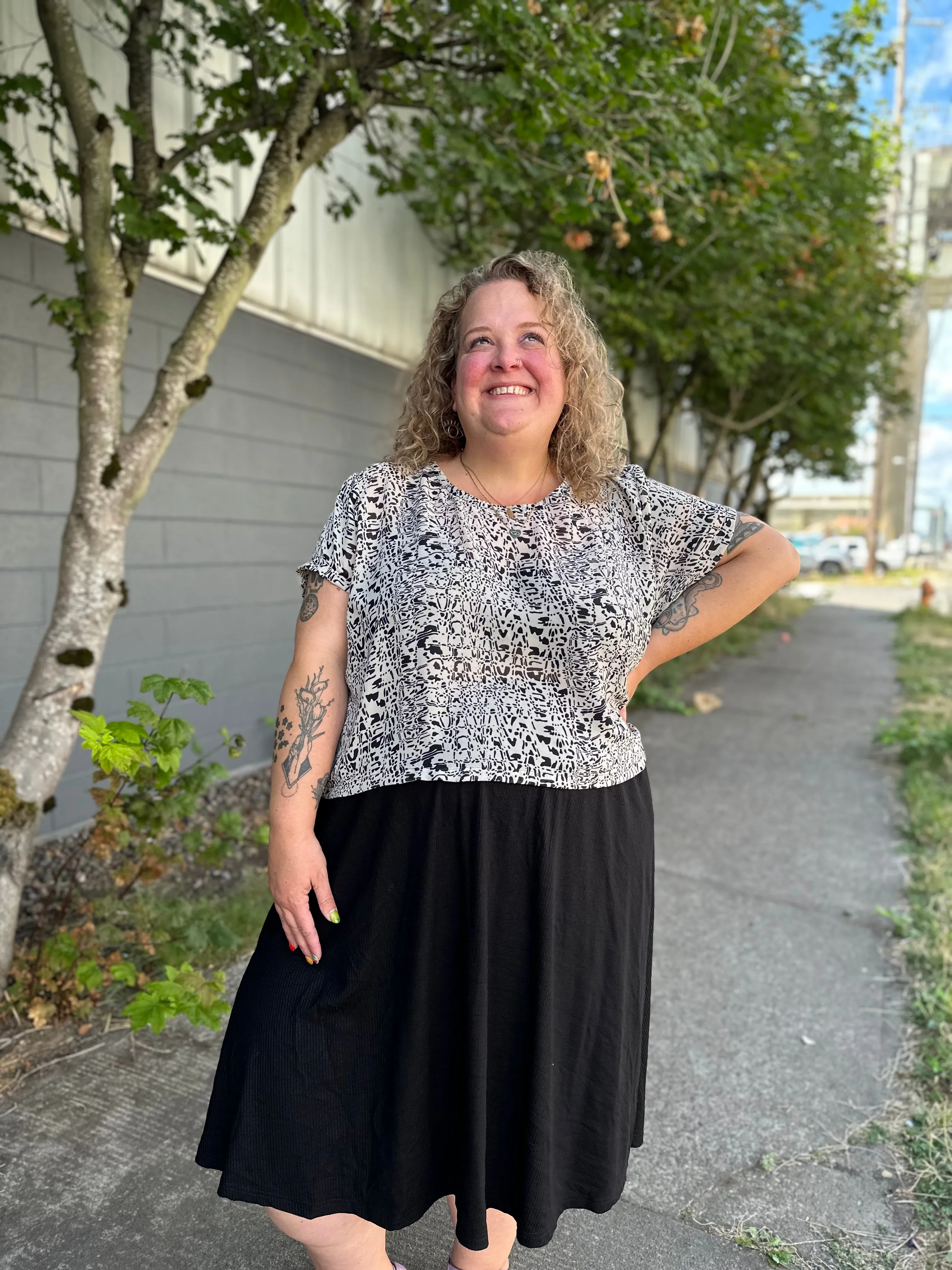 Block Party Chiffon Crop sold by Copper Union Apparel product image thumbnail 2