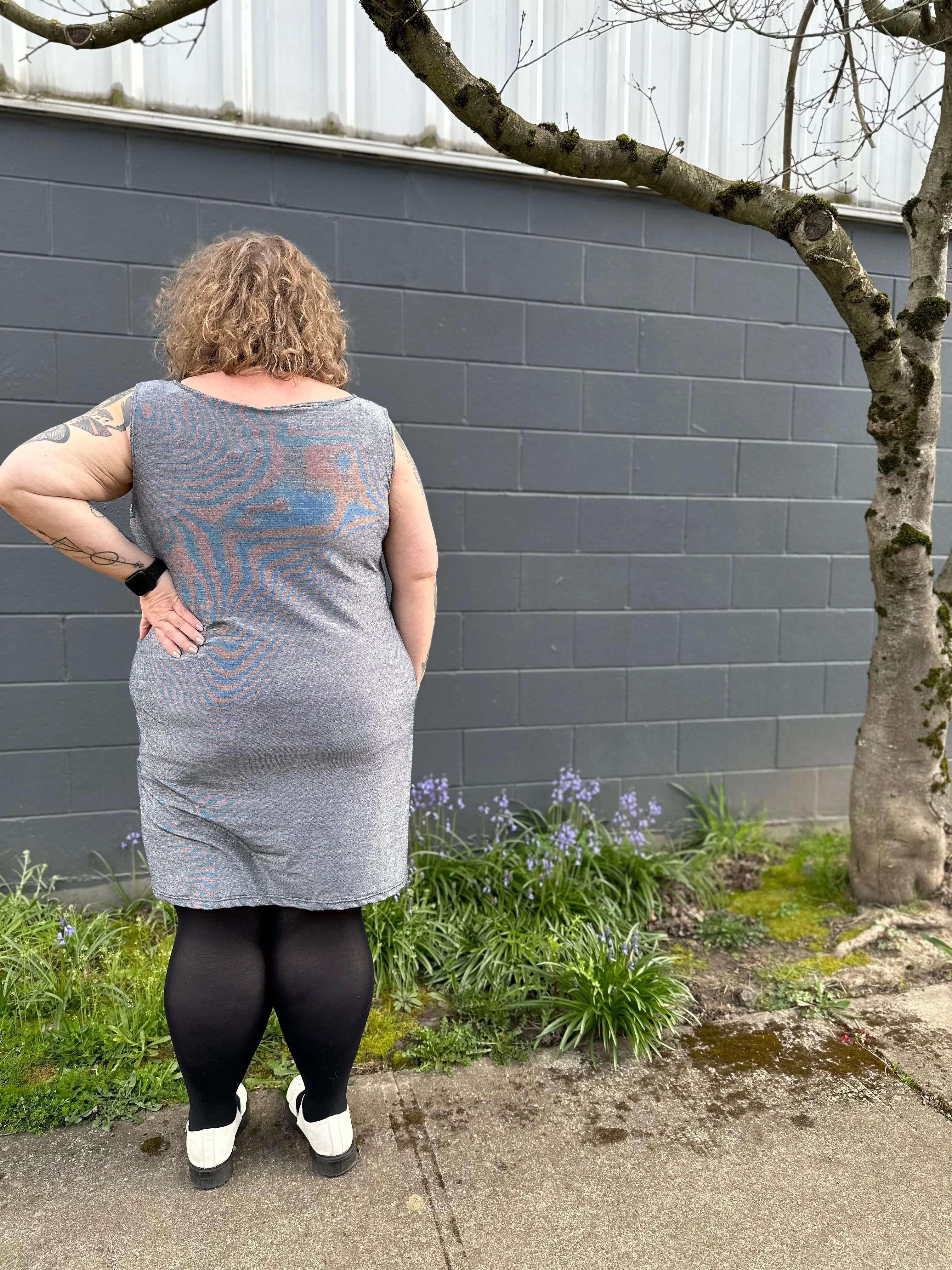 Silver Shimmer Base Dress sold by Copper Union Apparel product image thumbnail 5