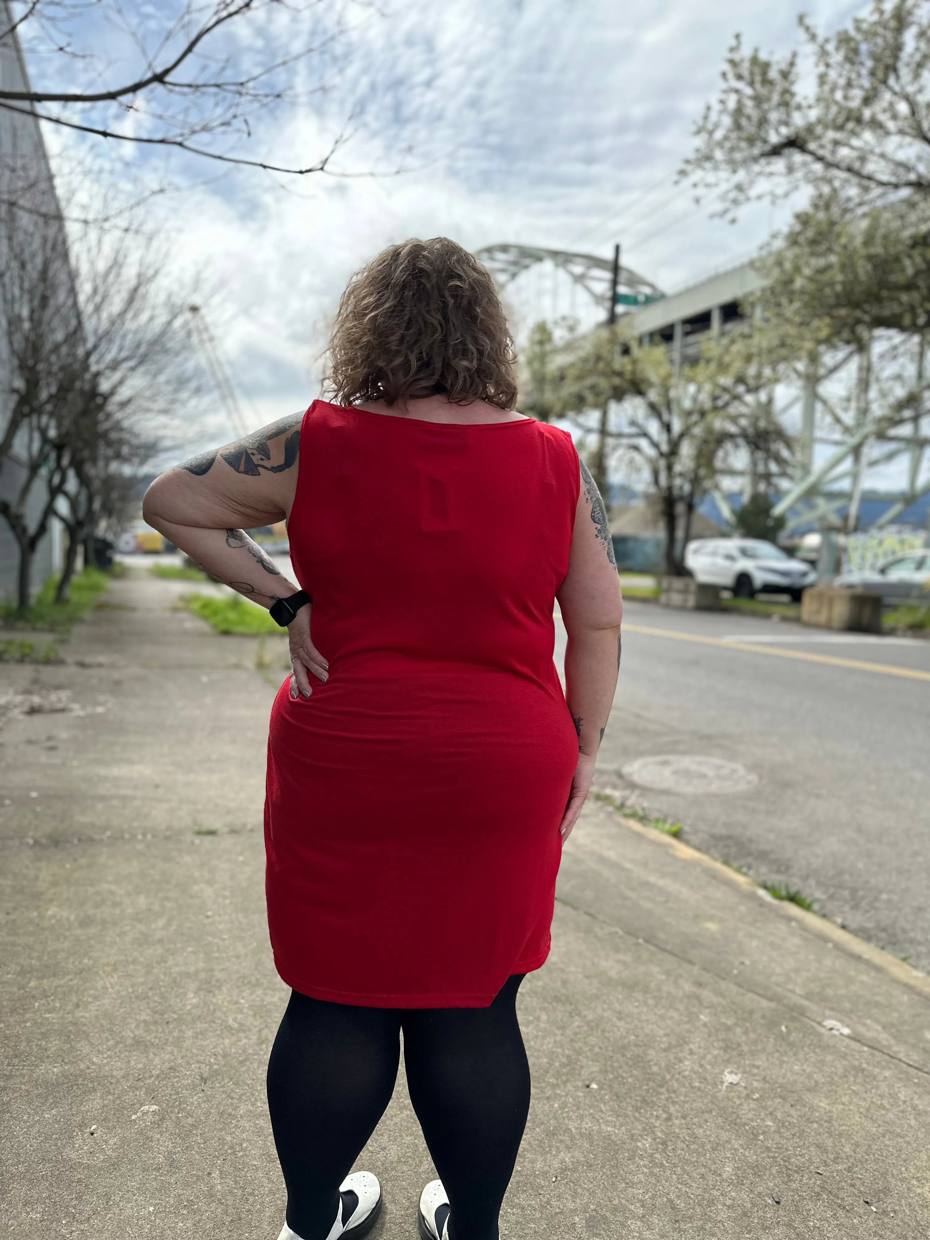 Red Base Dress sold by Copper Union Apparel product image thumbnail 4