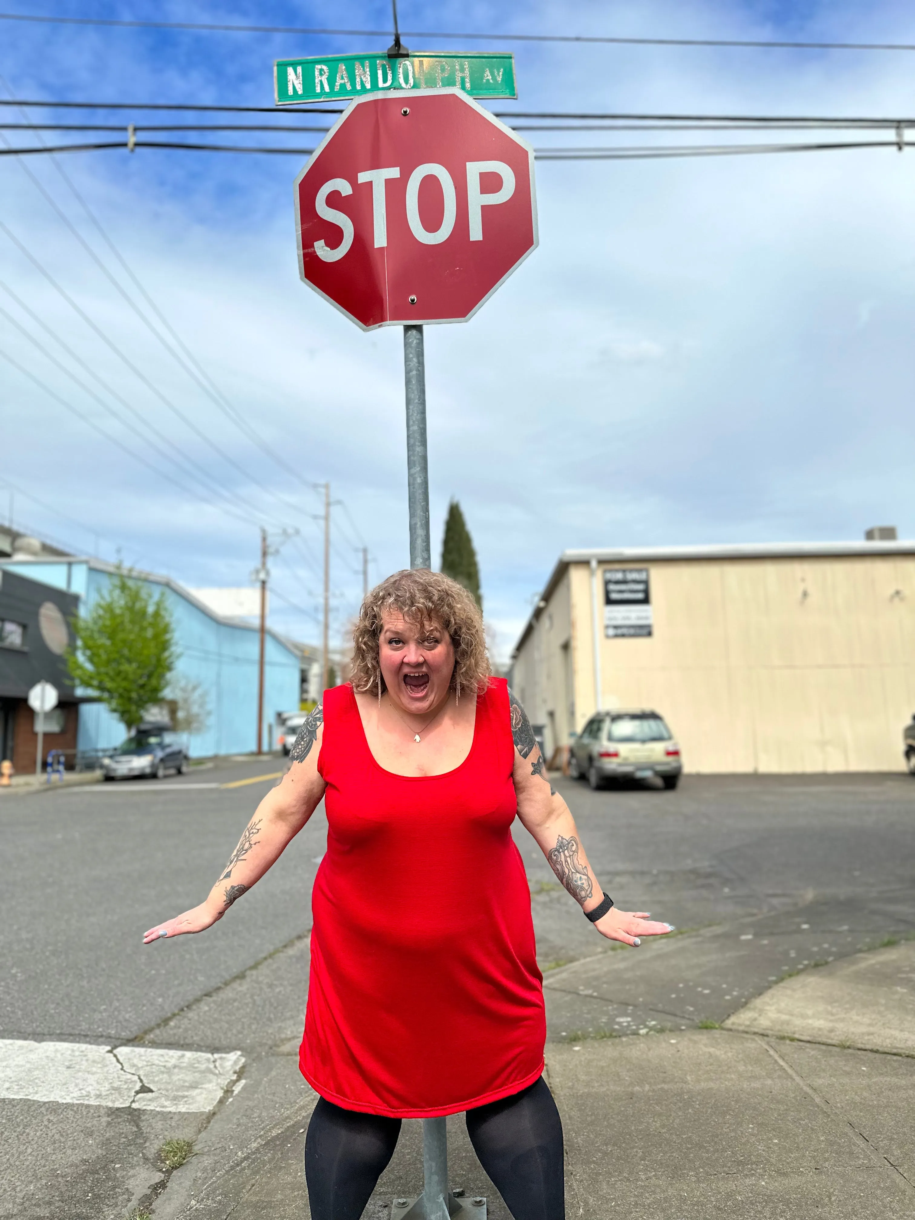 Red Base Dress sold by Copper Union Apparel product image thumbnail 5