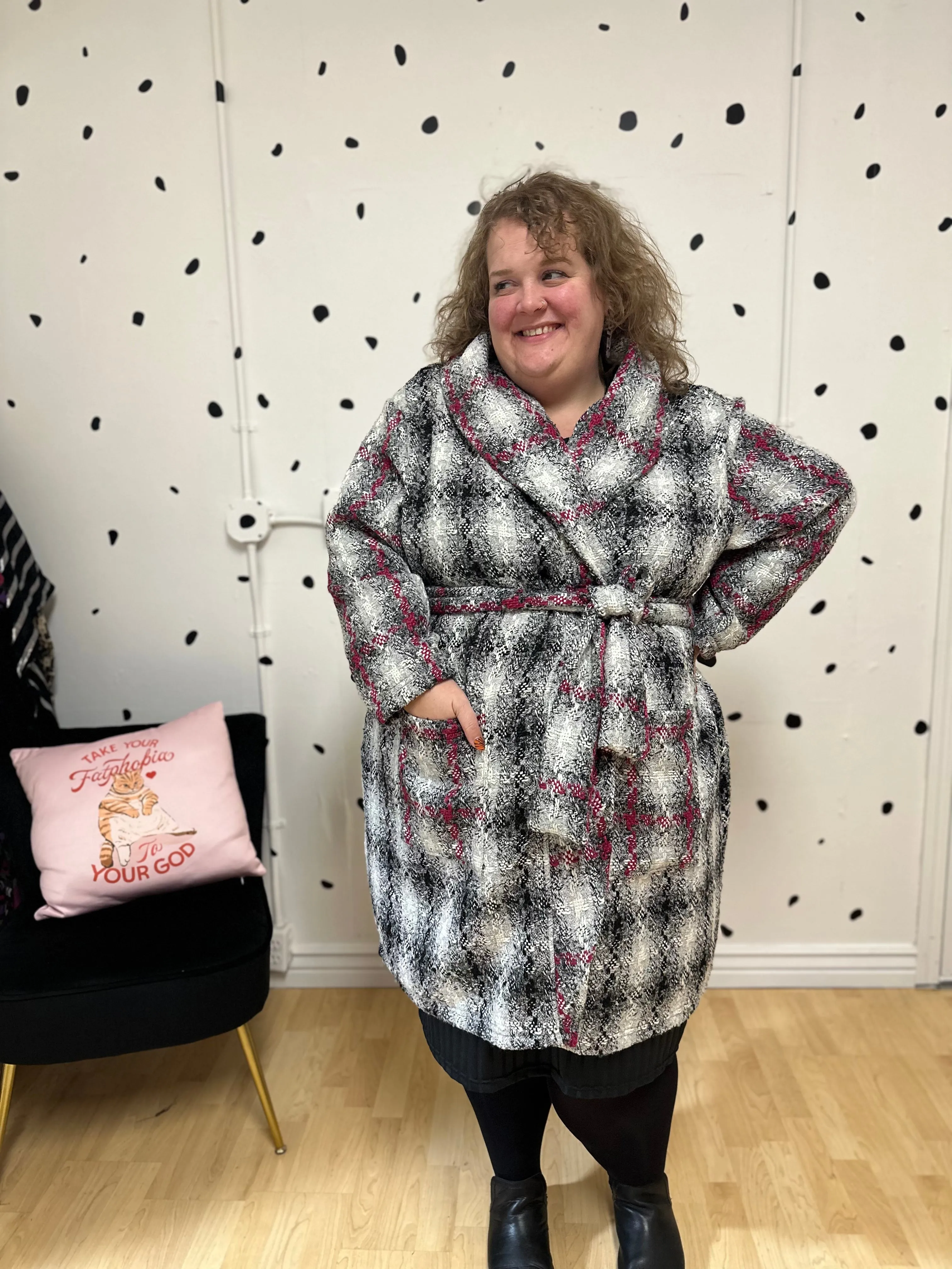 Knock Out Tweed Katrina Coat sold by Copper Union Apparel