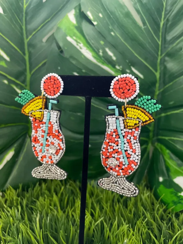 Tropical Cocktail Studs sold by Copper Union Apparel