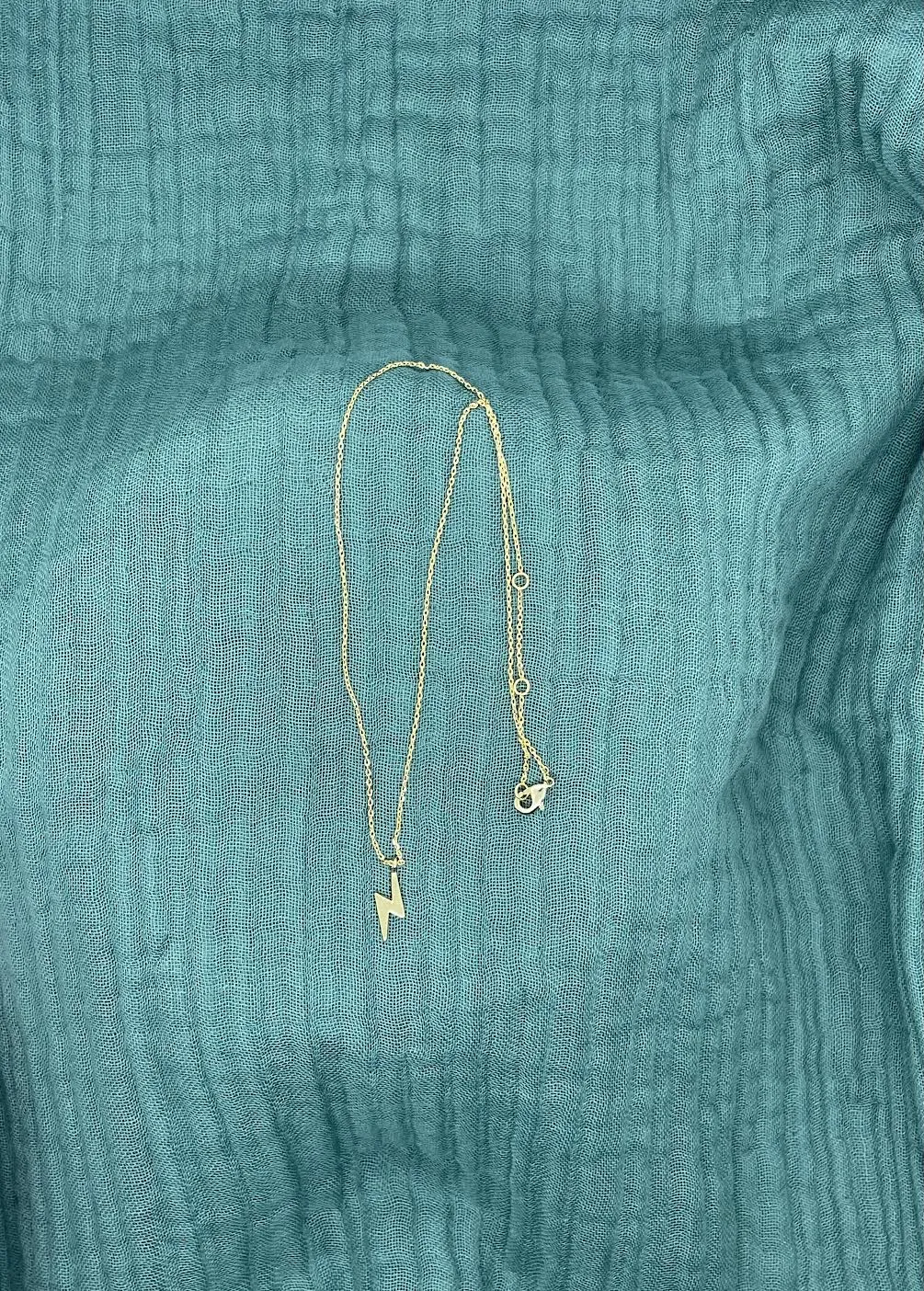 Lightning Bolt Necklace sold by Copper Union Apparel