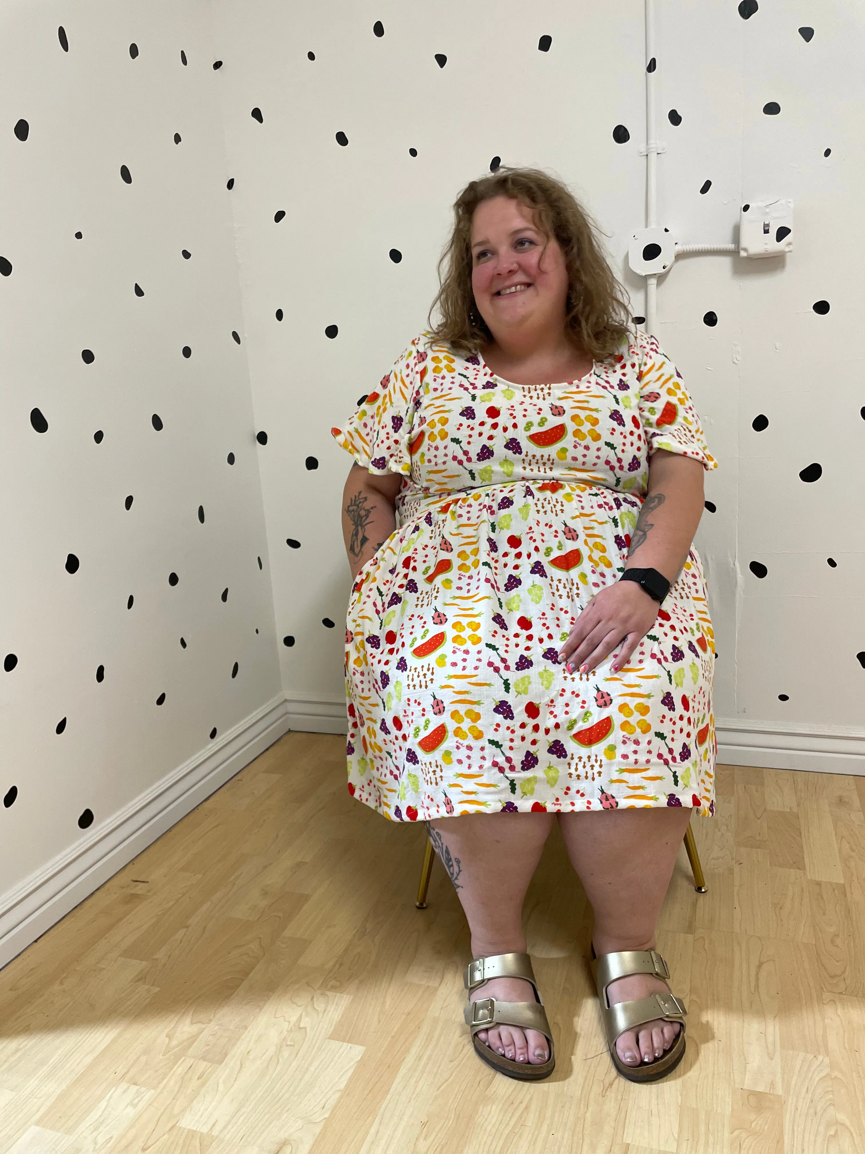 Farmer's Market Flutter Ty Dress sold by Copper Union Apparel product image thumbnail 3