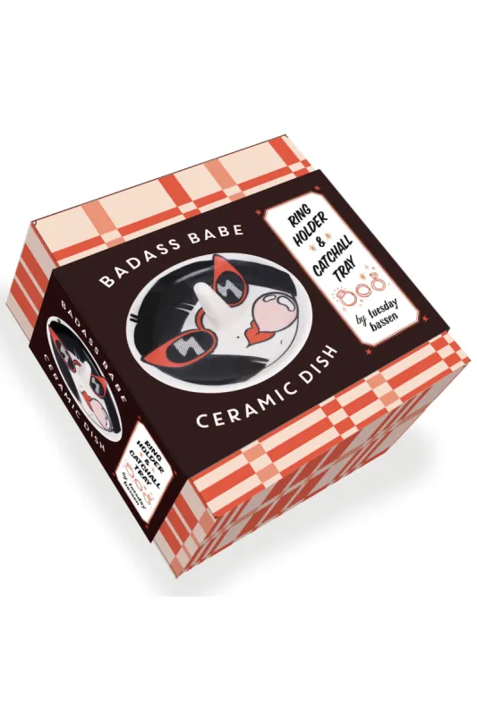 Badass Babe Ring Ceramic Dish sold by Tuesday Bassen