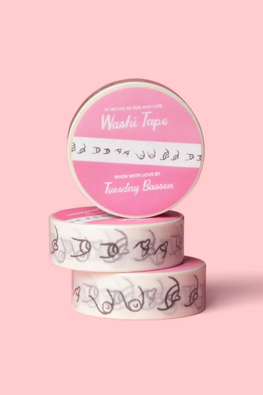 Boobies Washi Tape sold by Tuesday Bassen