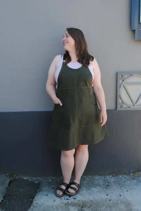 Evergreen Suspender Dress sold by Altar PDX product image thumbnail 2