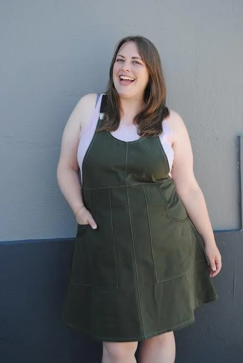Evergreen Suspender Dress sold by Altar PDX