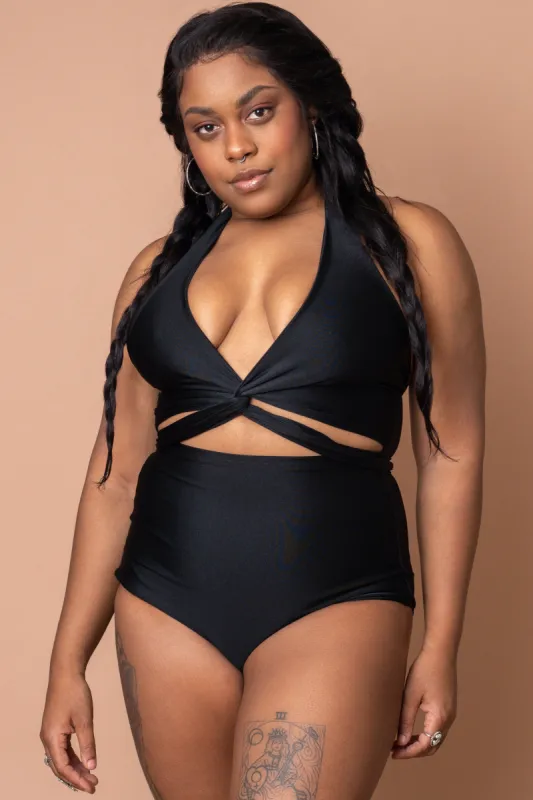 Selka Swimsuit in Black sold by Altar PDX