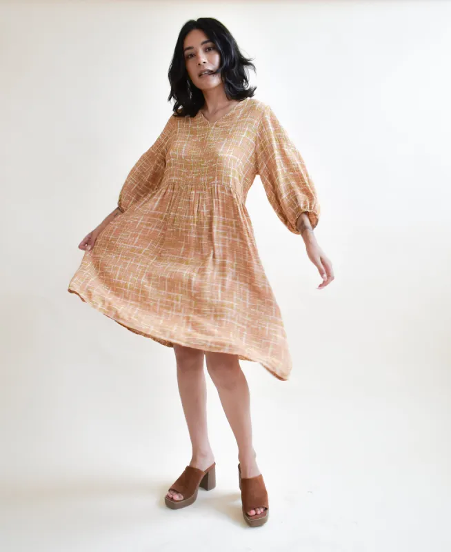 Monique Dress in Tiramisu sold by Altar PDX
