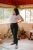 Perfect Pant 2.0 in Black Linen sold by Altar PDX