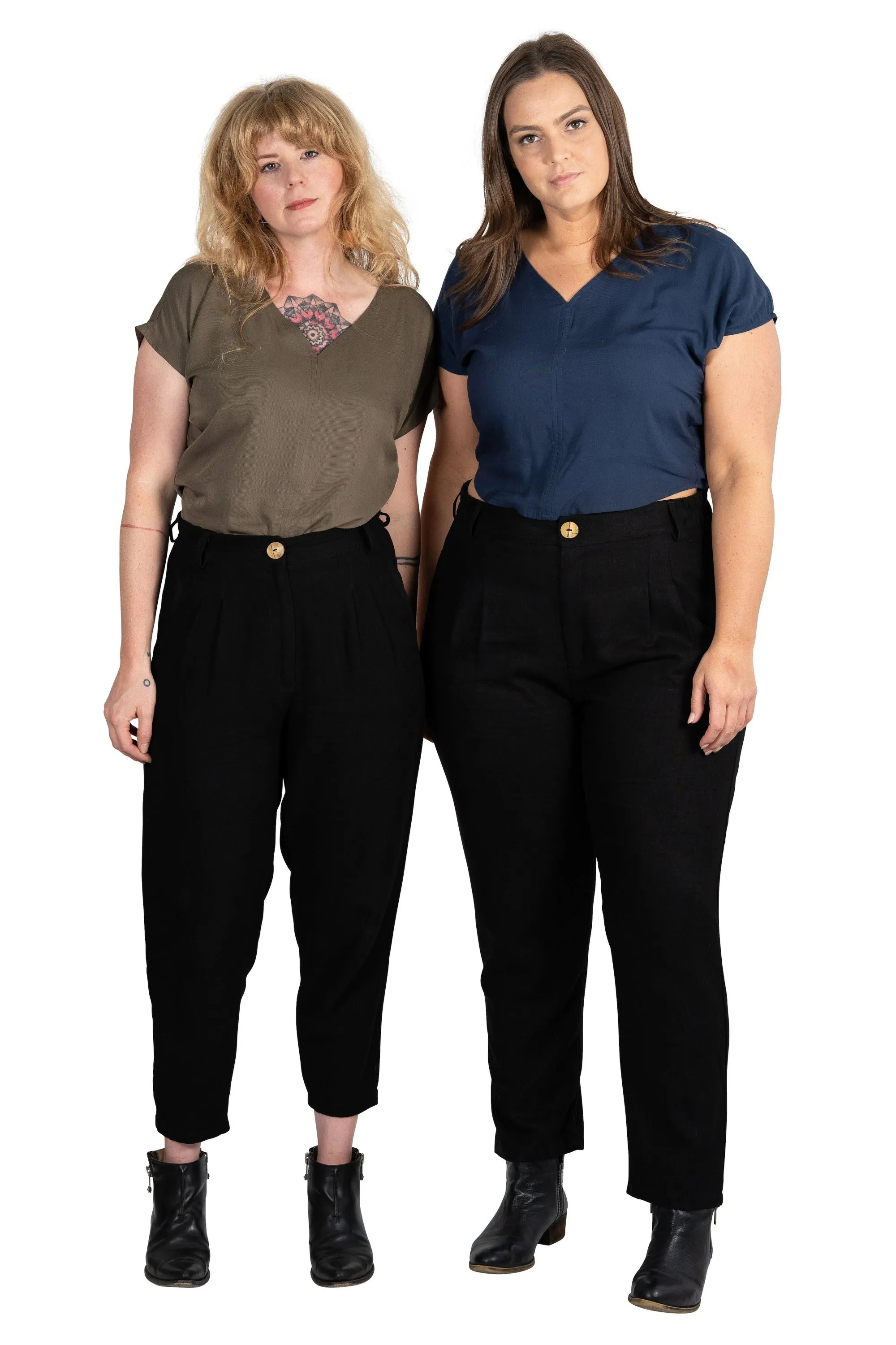 Perfect Pant 2.0 in Black Linen sold by Altar PDX product image thumbnail 4