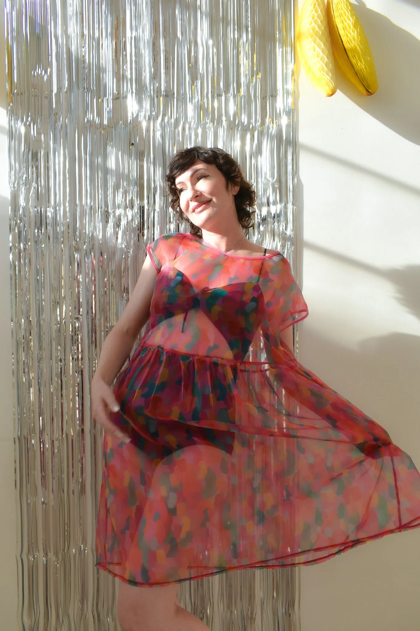 Florence Dress in Watercolor Organza sold by Altar PDX product image thumbnail 4