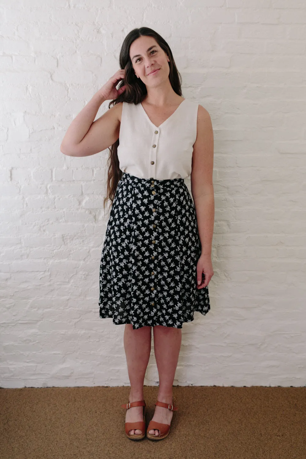 Aviva Top in Oat Linen sold by Altar PDX product image thumbnail 5