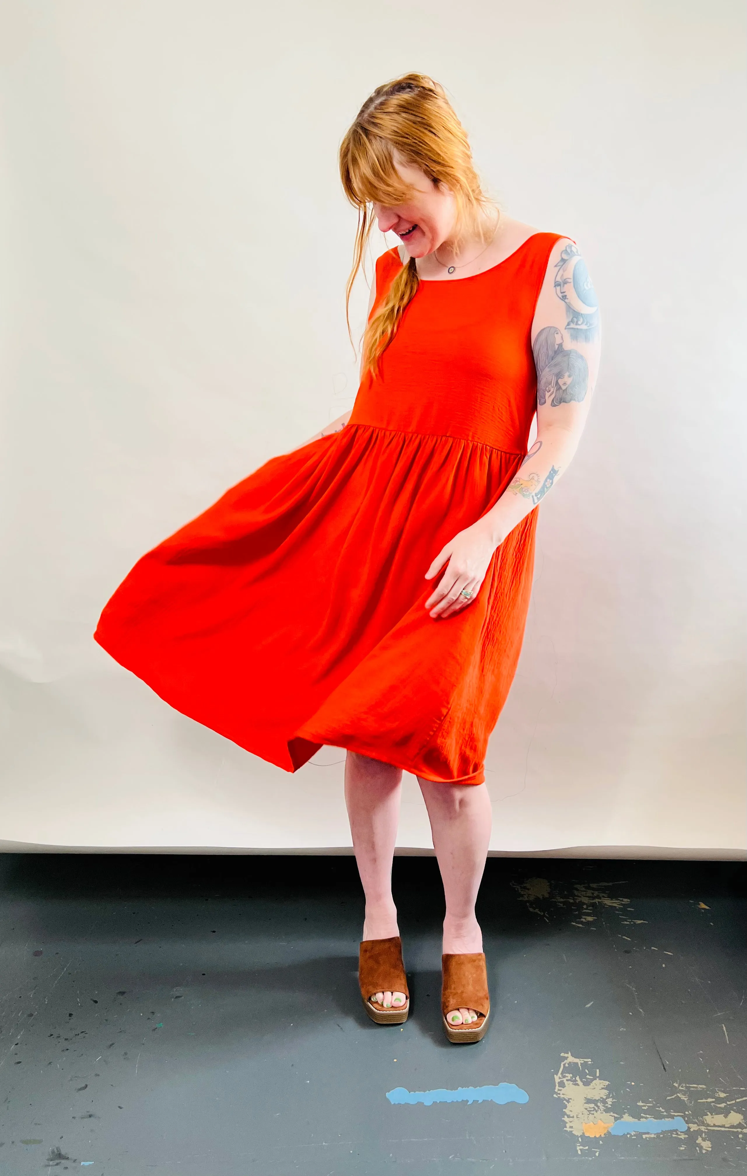 Meredith Dress in Poppy sold by Altar PDX product image thumbnail 5