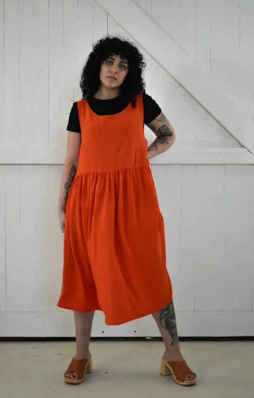 Meredith Dress in Poppy sold by Altar PDX