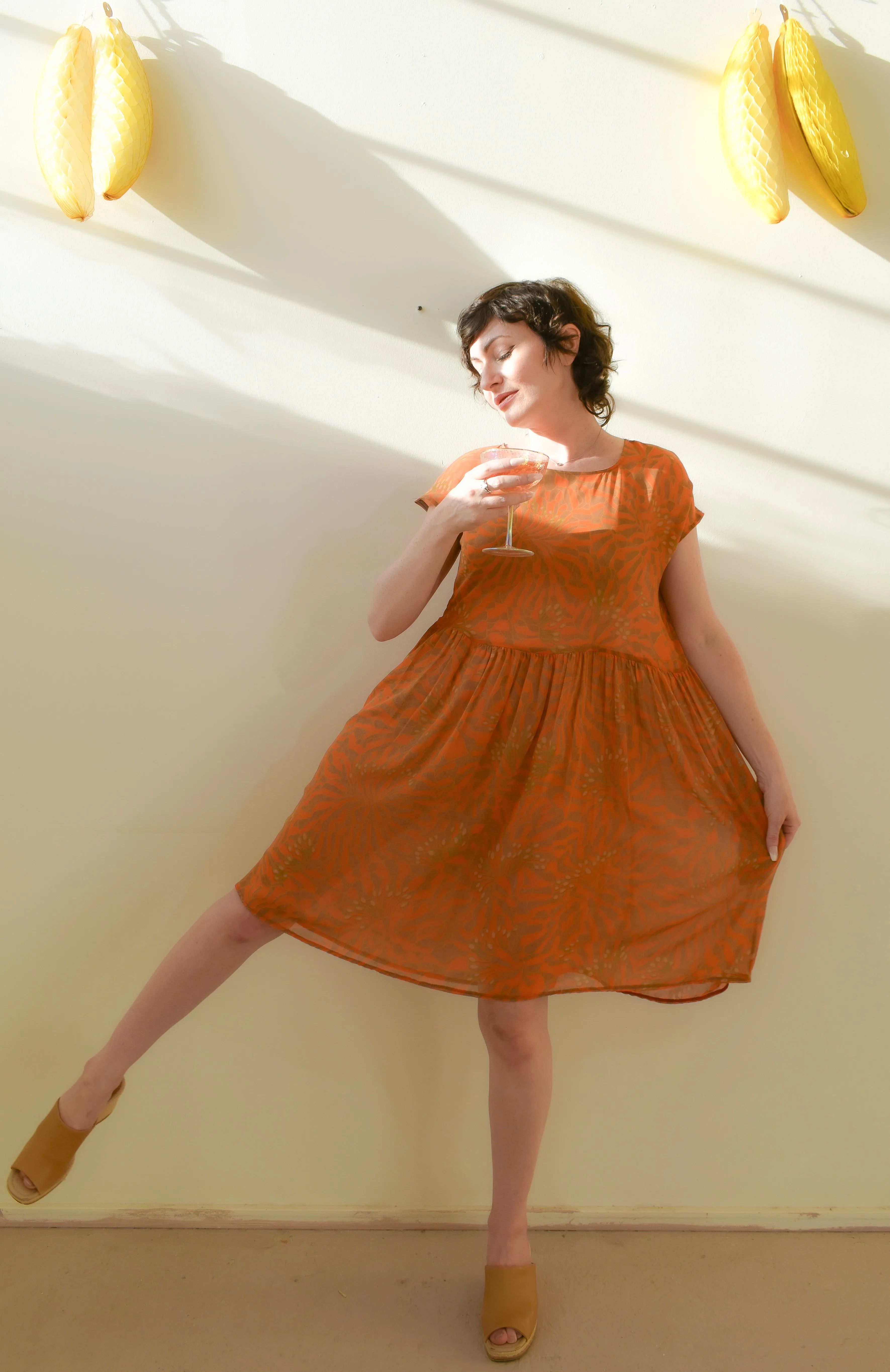 Florence Dress in Sunburst Leonotis sold by Altar PDX product image thumbnail 2