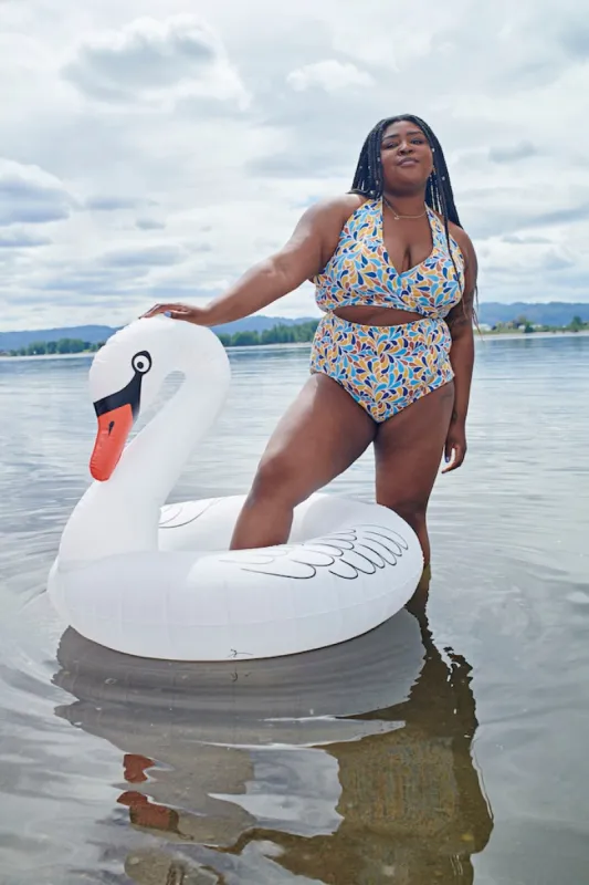 Selka Swimsuit in Blue Honey sold by Altar PDX
