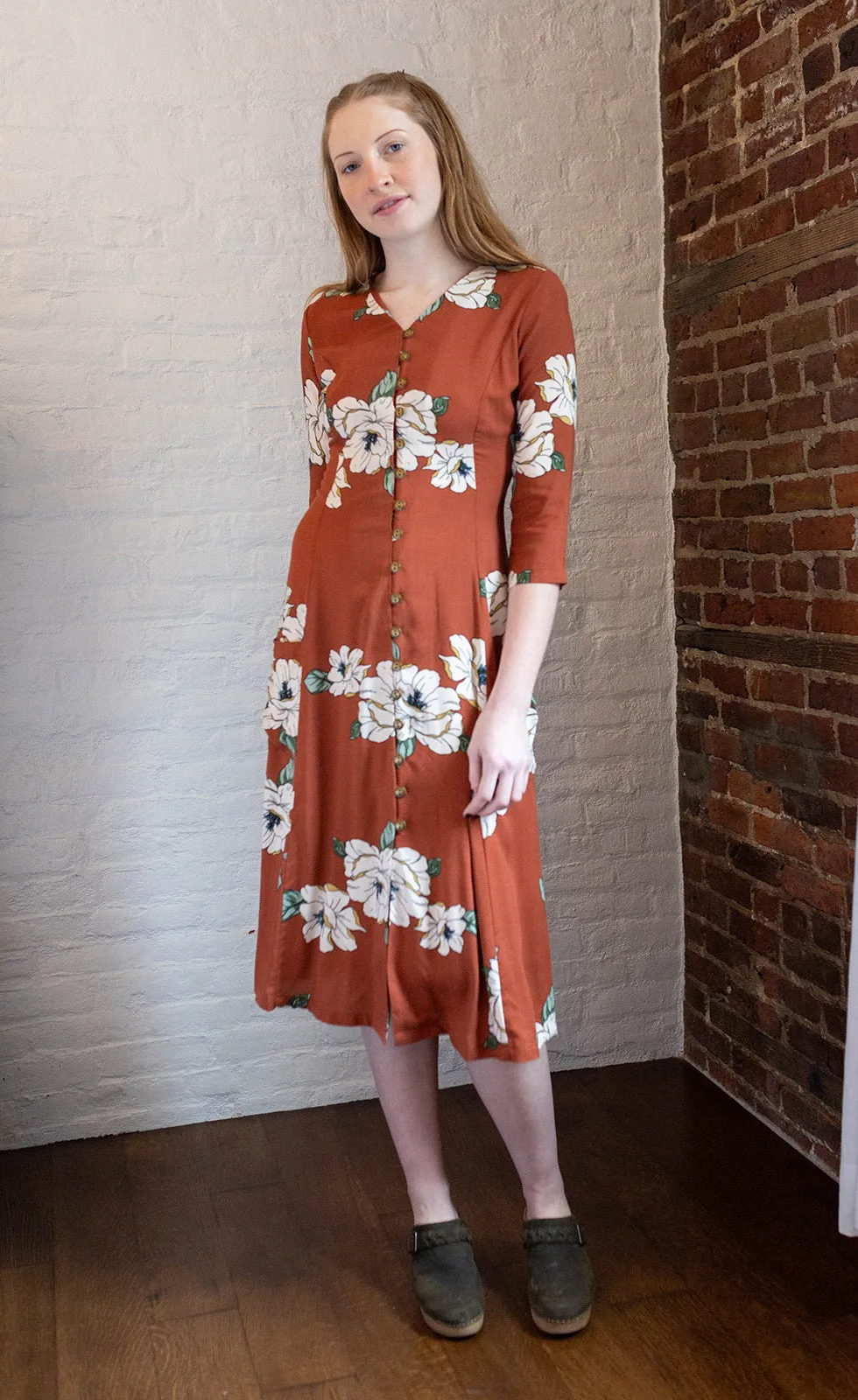 Fiona Dress in Sienna Magnolia sold by Altar PDX product image thumbnail 3