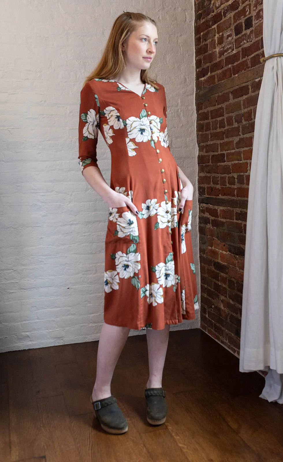 Fiona Dress in Sienna Magnolia sold by Altar PDX product image thumbnail 4
