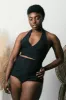Selka Swimsuit in Black Ribknit sold by Altar PDX