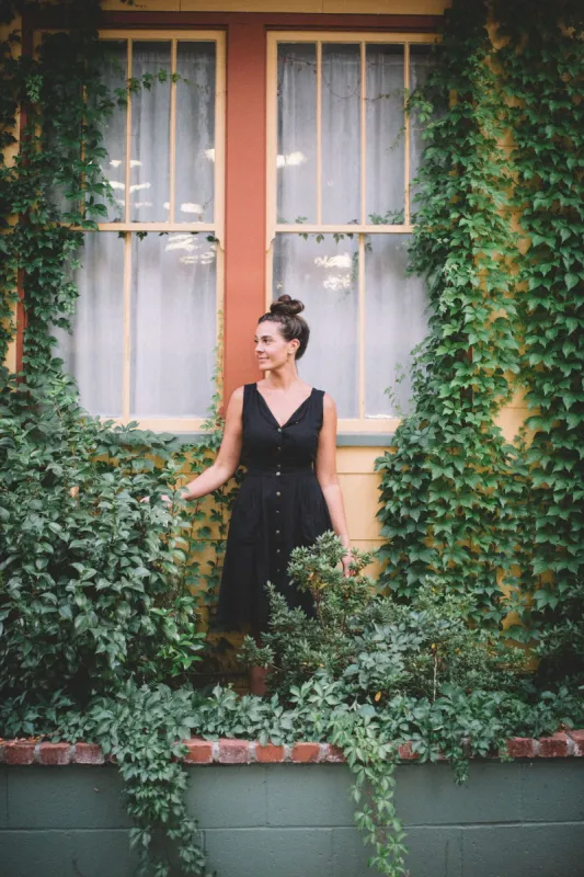 Sheet Dress in Black sold by Altar PDX
