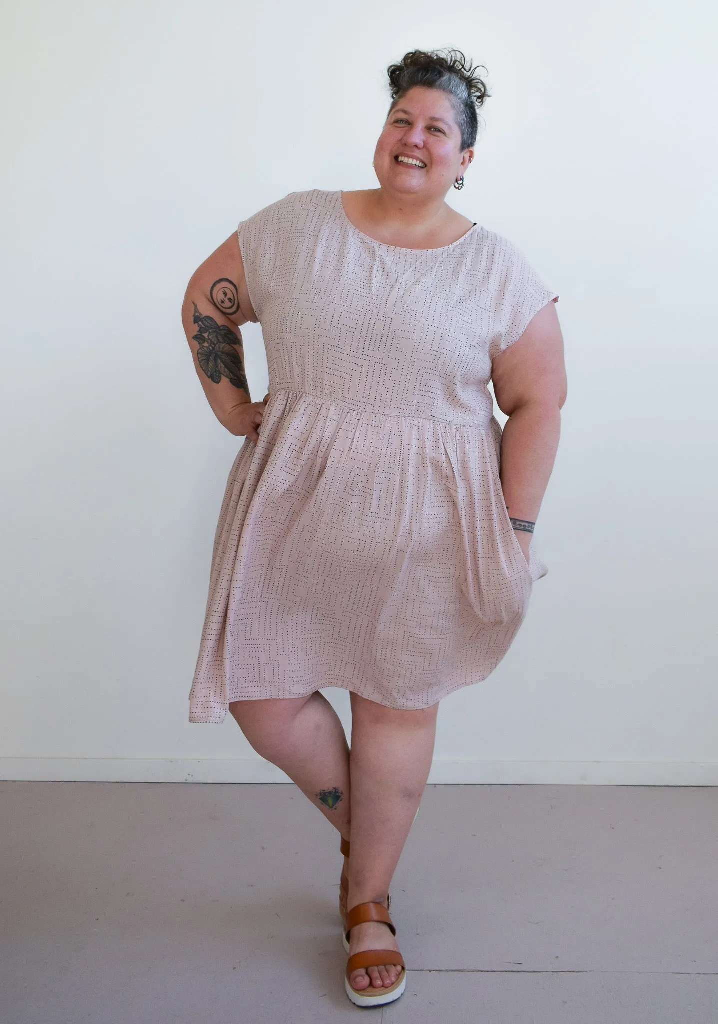 Totally Besties Florence Dress in Pink Maze sold by Altar PDX