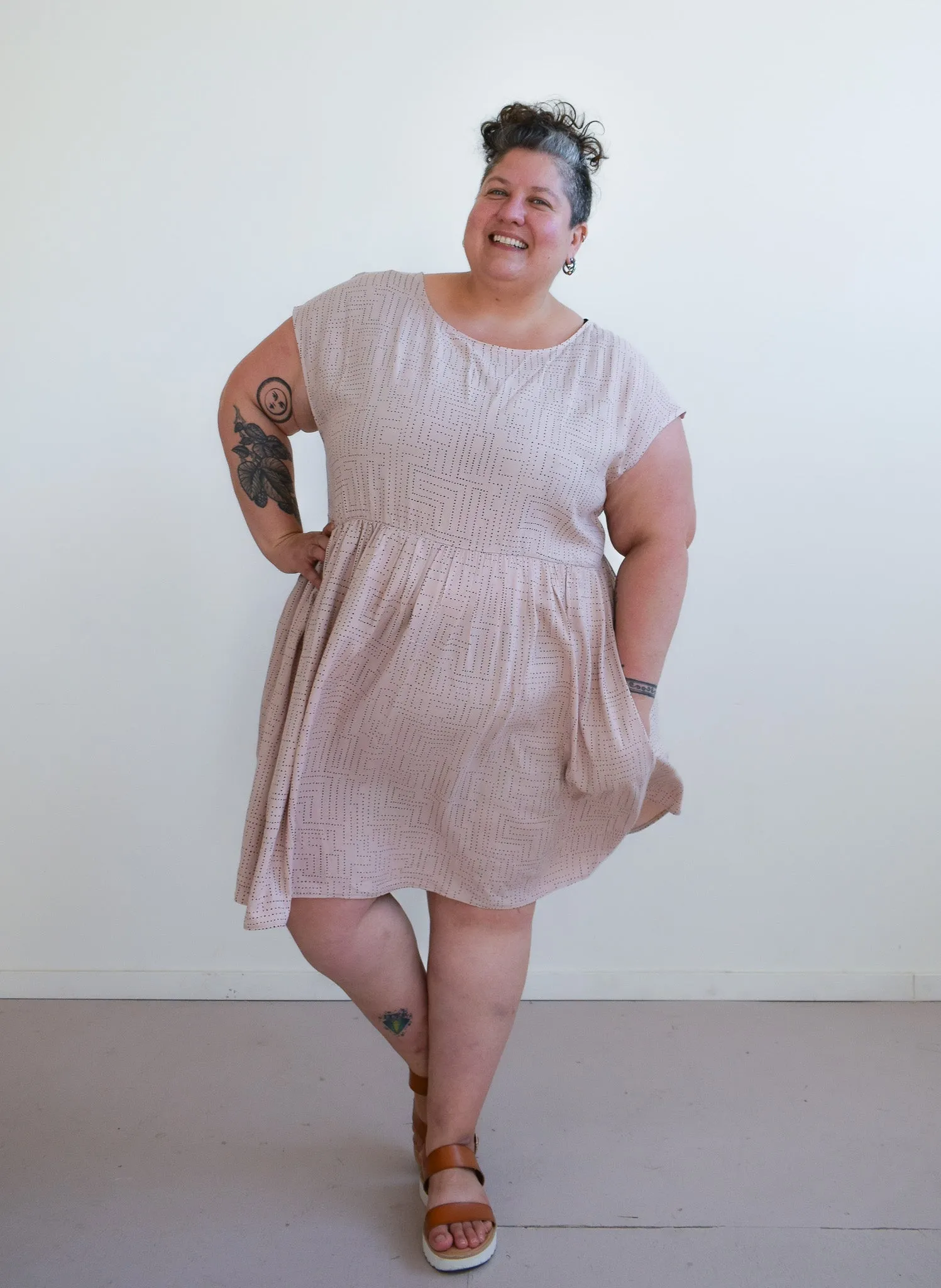 Totally Besties Florence Dress in Pink Maze sold by Altar PDX product image thumbnail 5